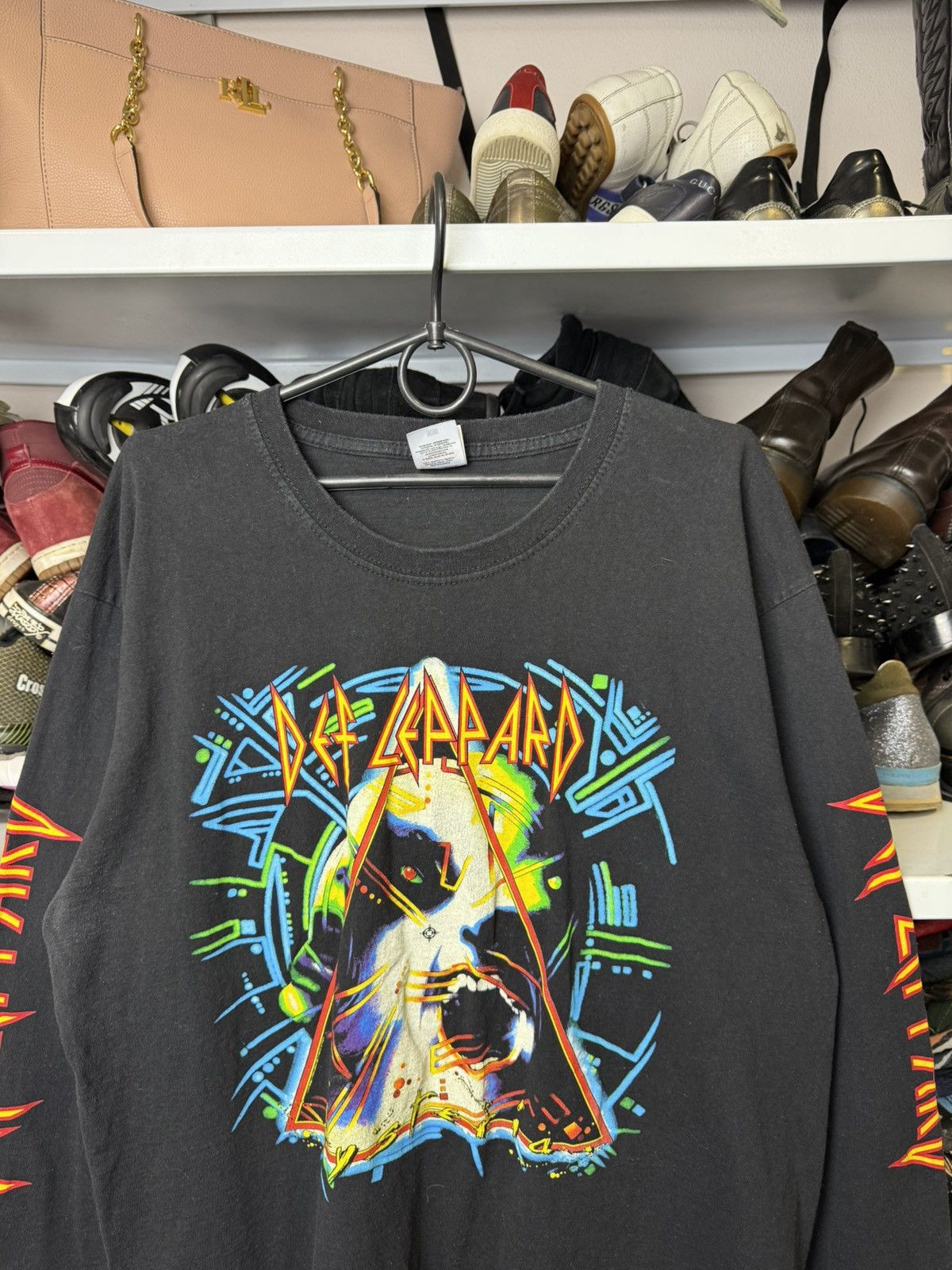 Vintage Vintage Def Leppard Long Sleeve Shirt Size US L / EU 52-54 / 3 - 3 Thumbnail