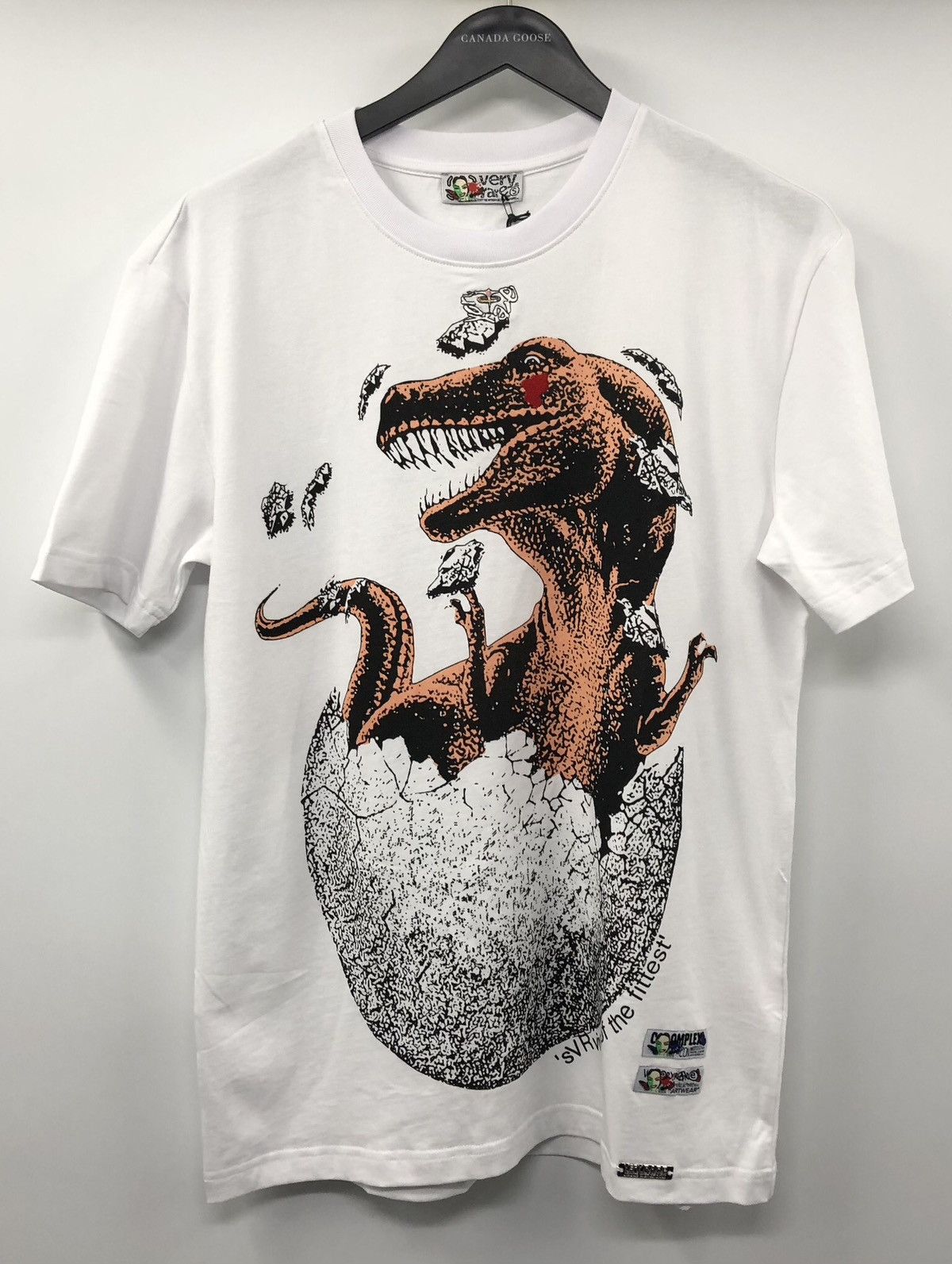 Other Very Rare Clothing Complexcon T-Rex Fit White T-Shirt Small Size US S / EU 44-46 / 1 - 3 Thumbnail