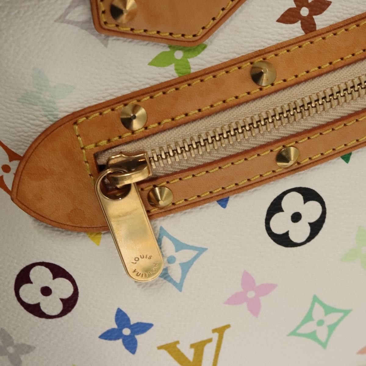 Louis Vuitton LOUIS VUITTON Monogram Multicolor Alma Hand Bag White M92647 Size ONE SIZE - 16 Thumbnail