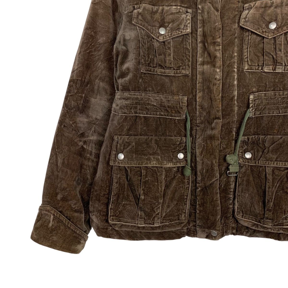 Japanese Brand SHUCA Brown Velvet Chore Jacket #2837-C128 Size L / US 10 / IT 46 - 5 Thumbnail