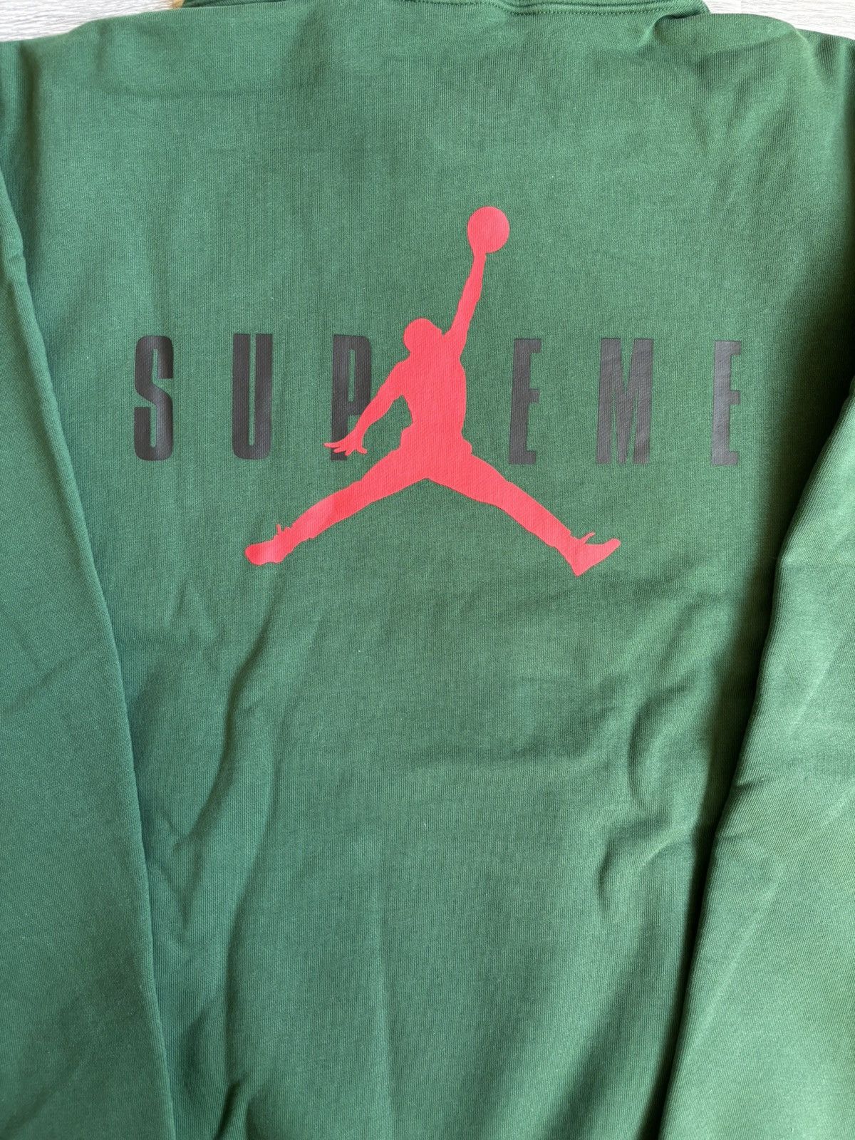 Jordan Brand × Supreme Supreme Jordan Green Hoodie Size US L / EU 52-54 / 3 - 4 Thumbnail
