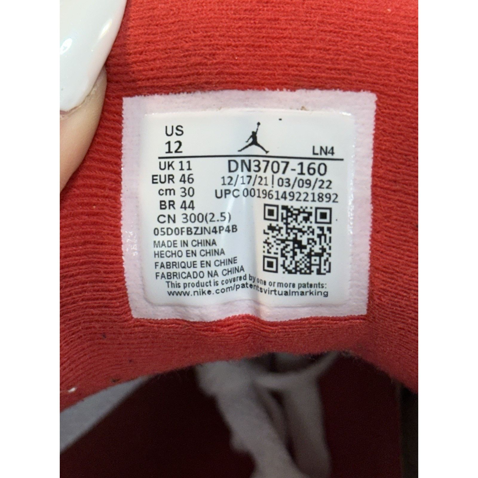 Jordan Brand Jordan 3 Retro Fire Red - Size 12 Size US 12 / EU 45 - 7 Thumbnail