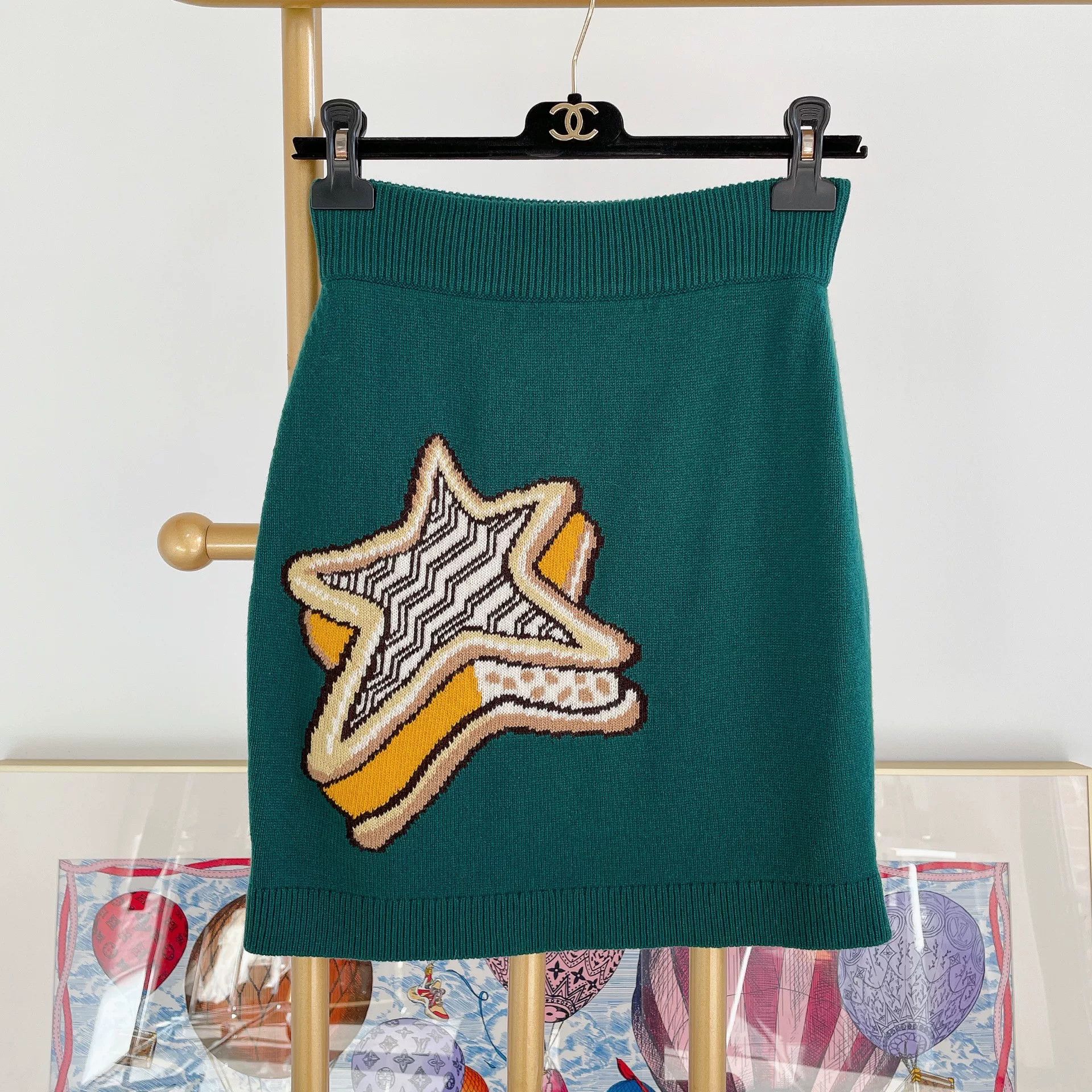 Hermes Hermes Cashmere Star Knit Skirt Size US 36 / EU 52 - 1 Thumbnail
