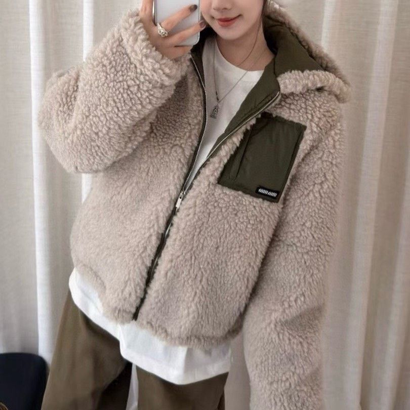 Miu Miu Miu Miu FW25 Patchwork Zip Hooded Down Jacket Size XS / US 0-2 / IT 36-38 - 1 Thumbnail