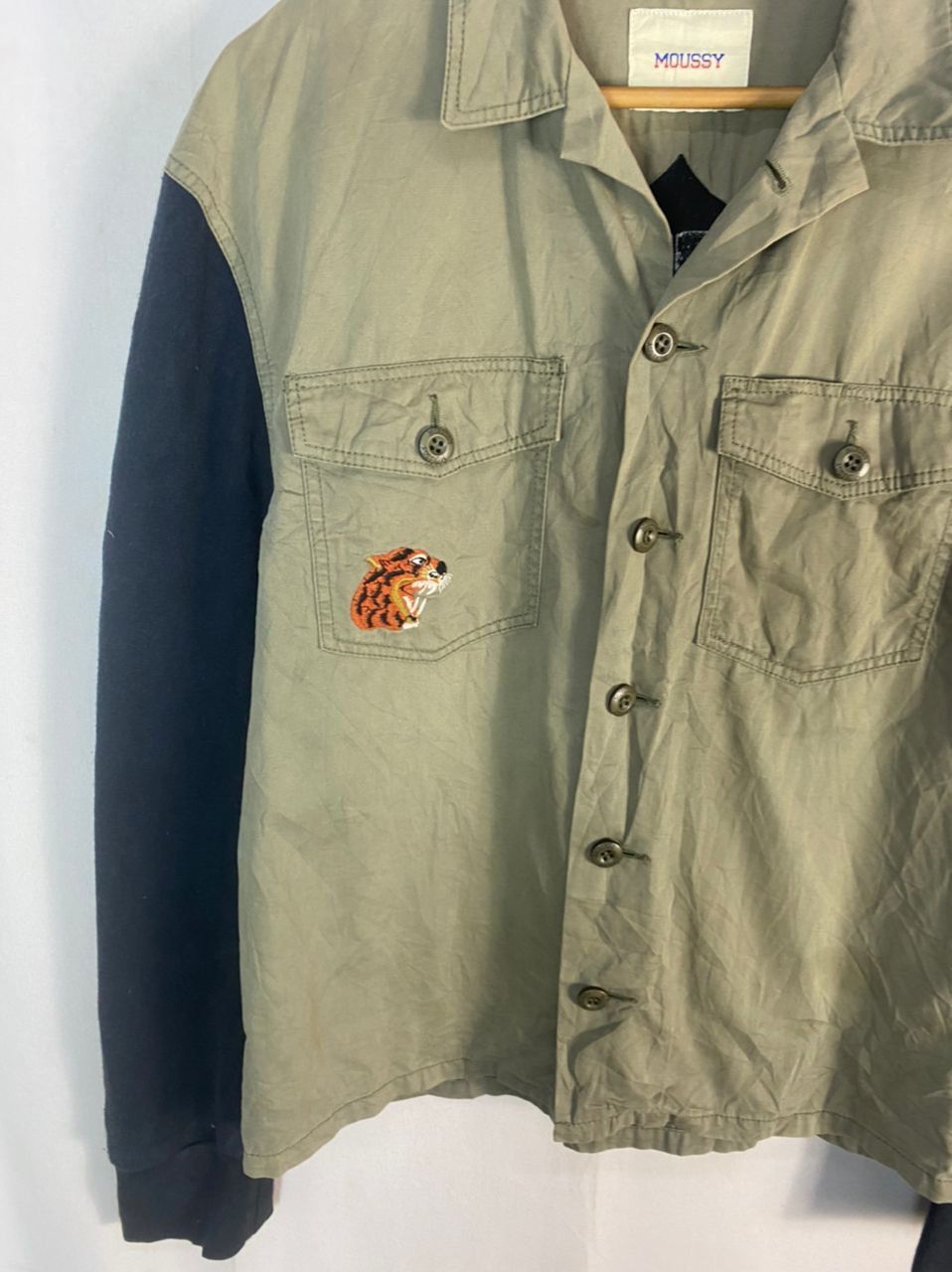 MOUSSY Moussy button up shirt knit sleeveless with patches Size M / US 6-8 / IT 42-44 - 3 Thumbnail