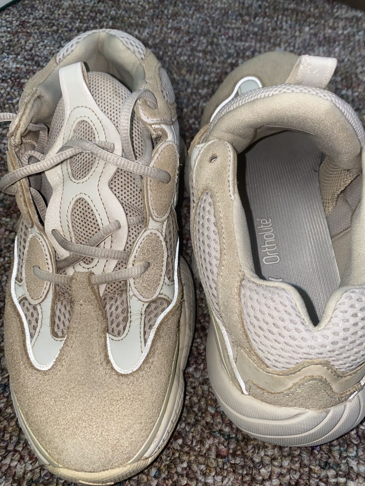 Adidas × Yeezy Yeezy 500 blush , coffee dyed , no box or laces Size US 10 / EU 43 - 5 Thumbnail