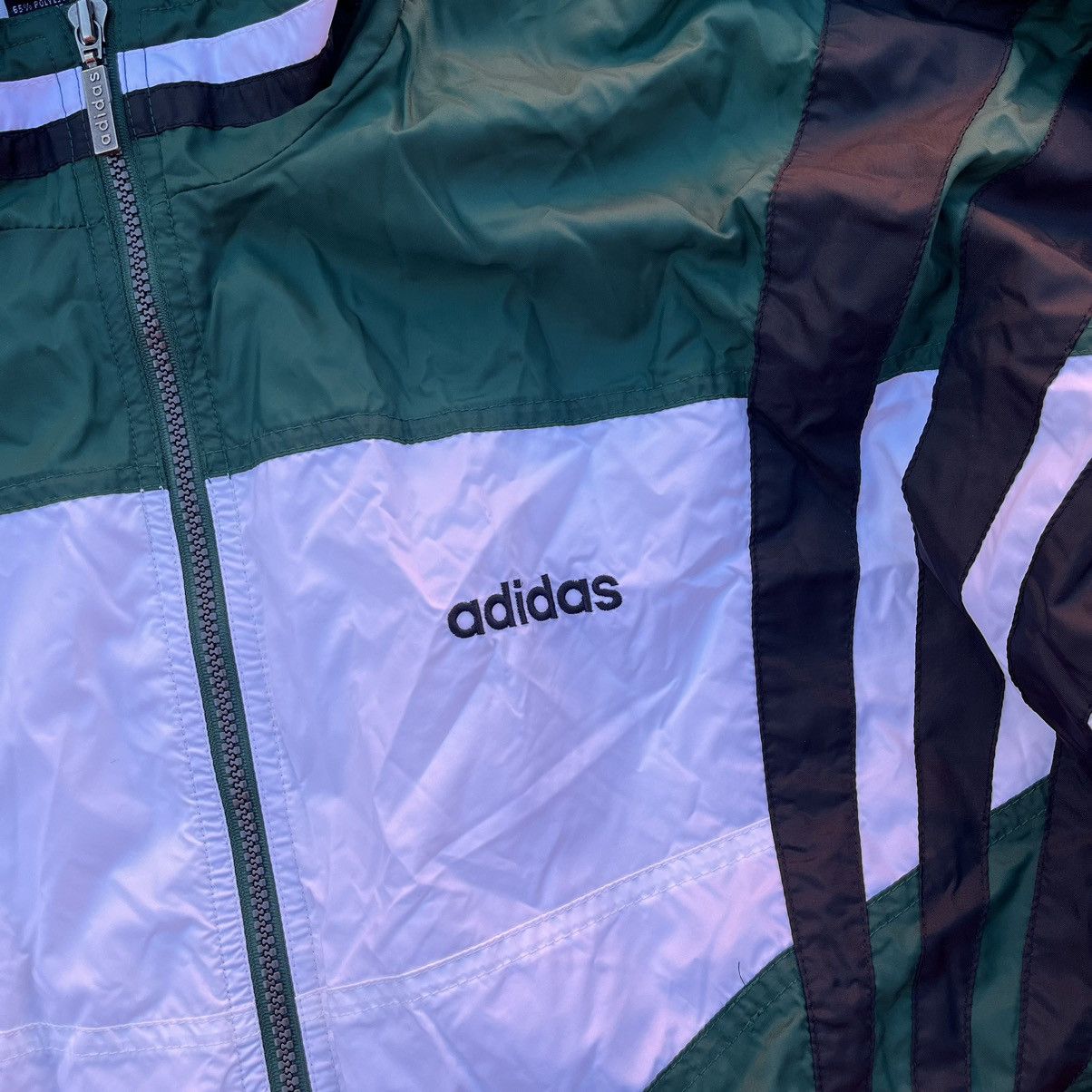 Adidas × Vintage Rare Vintage Green Adidas Windbreaker Size US M / EU 48-50 / 2 - 3 Thumbnail
