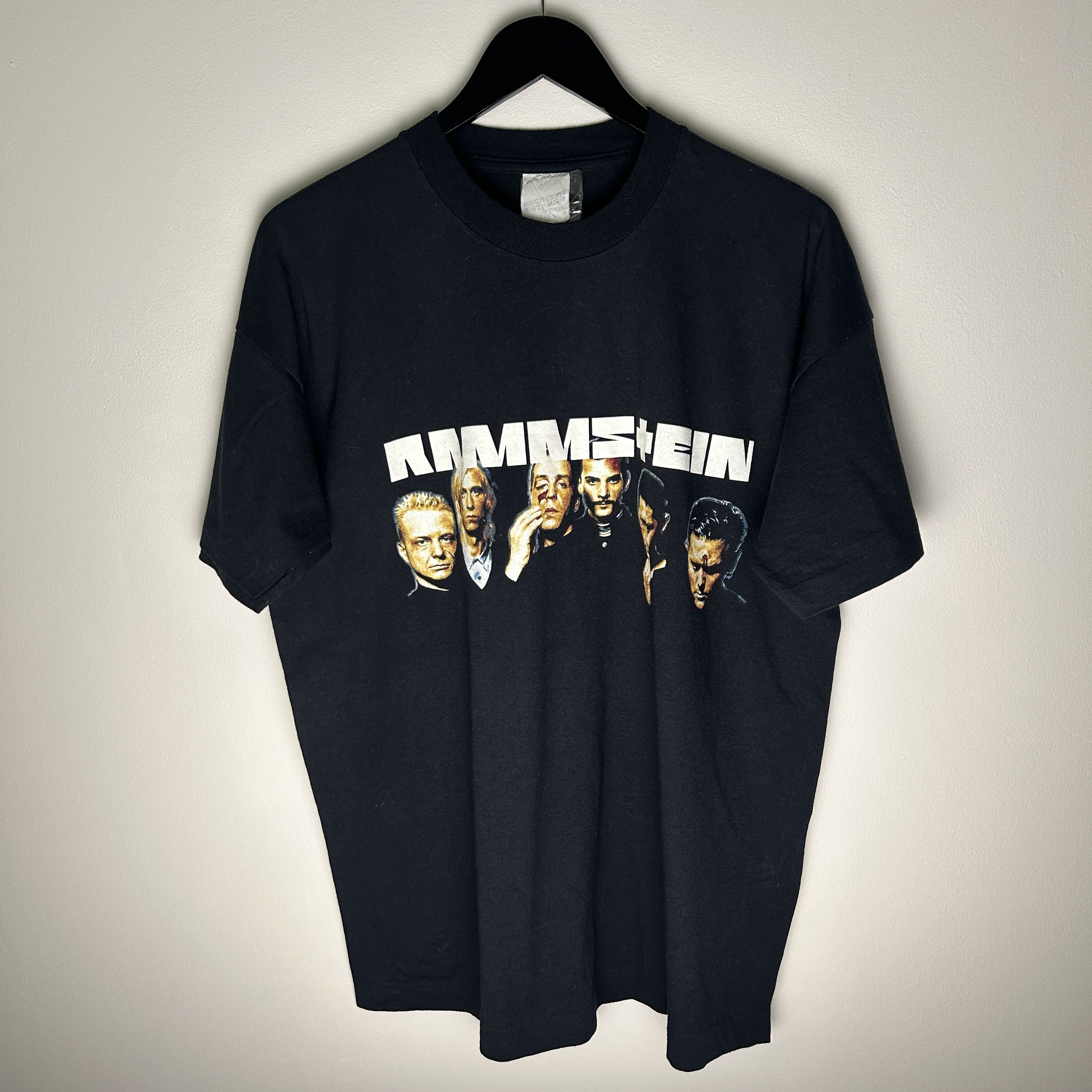 Band Tees Vintage Rammstein Sehnsucht 90's Band T-shirt Size US XL / EU 56 / 4 - 2 Thumbnail