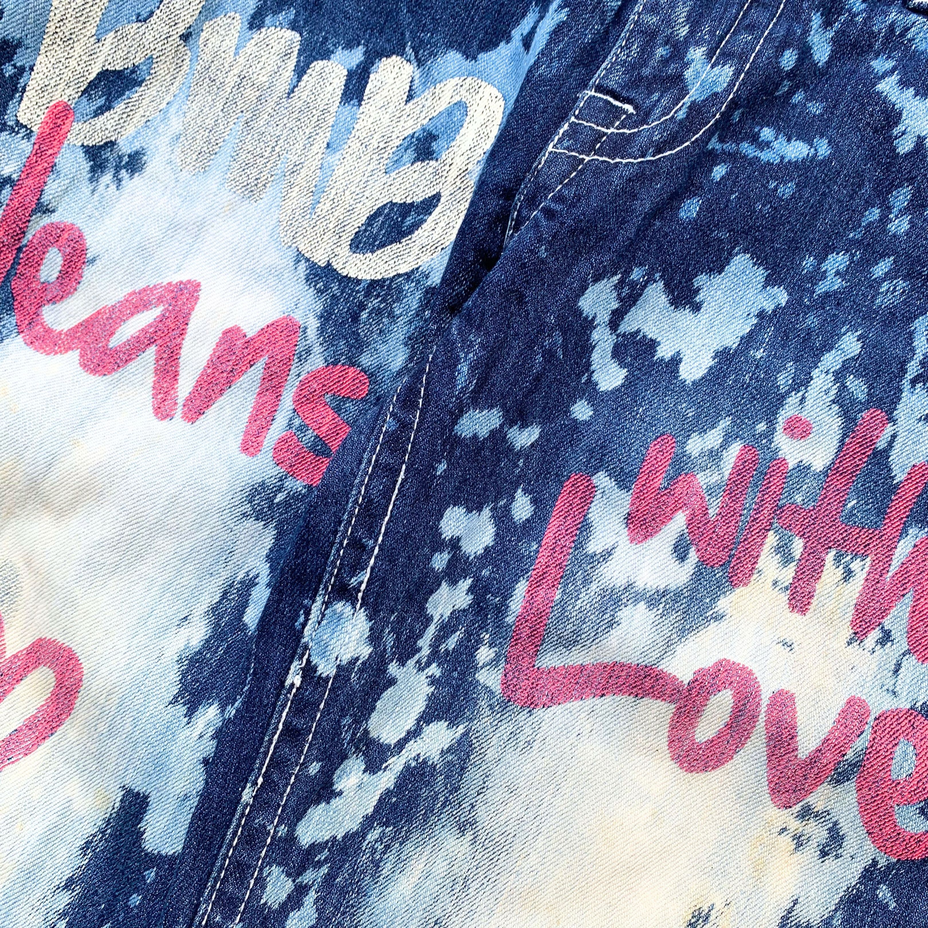 Japanese Brand Grunge 1990s Blue Moon Jeans Japan Hysteric Denim Pants Size 27" / US 4 / IT 40 - 2 Thumbnail