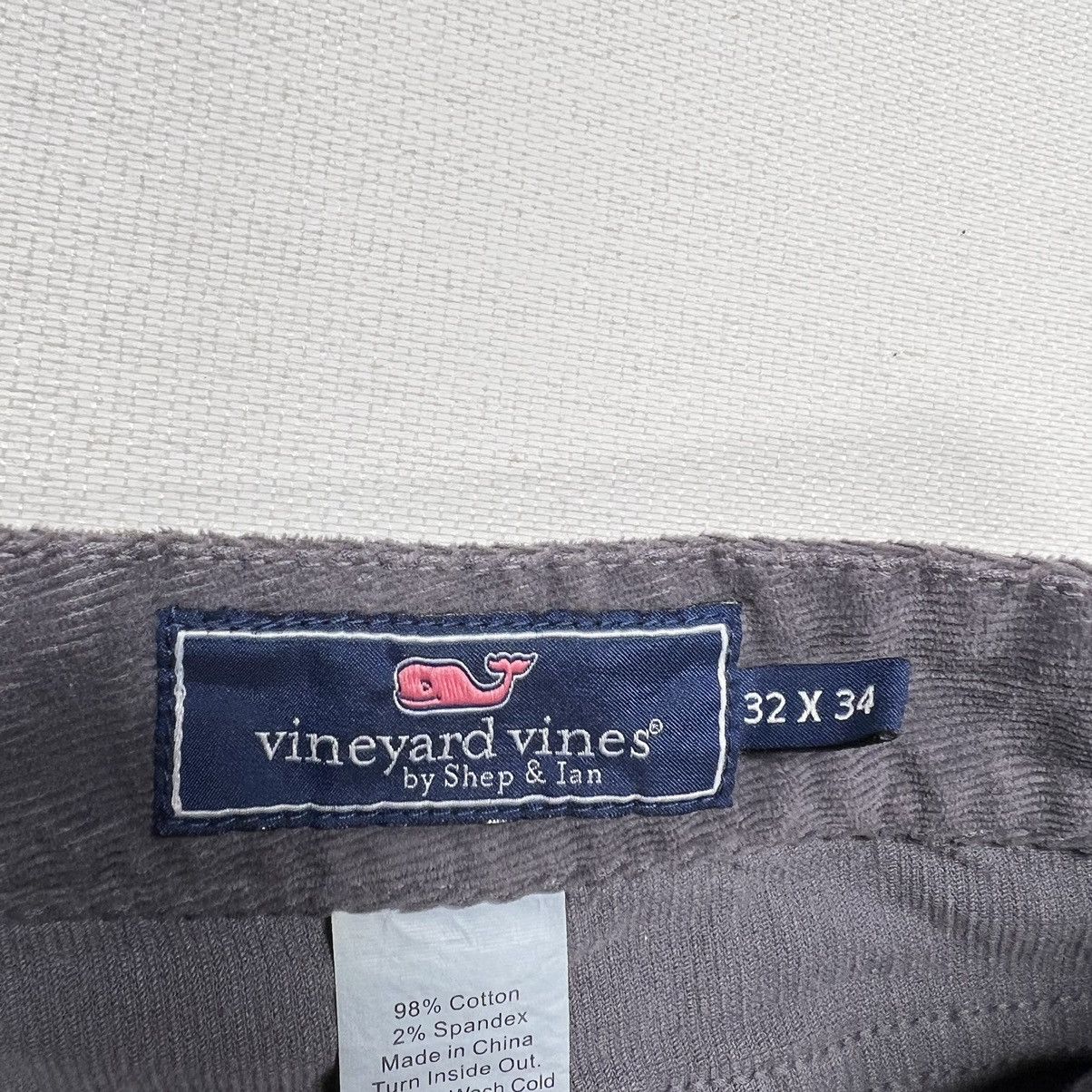 Vineyard Vines Vineyard Vines Pants Grey Corduroy 5 Pocket Slim Straight Size US 32 / EU 48 - 6 Thumbnail