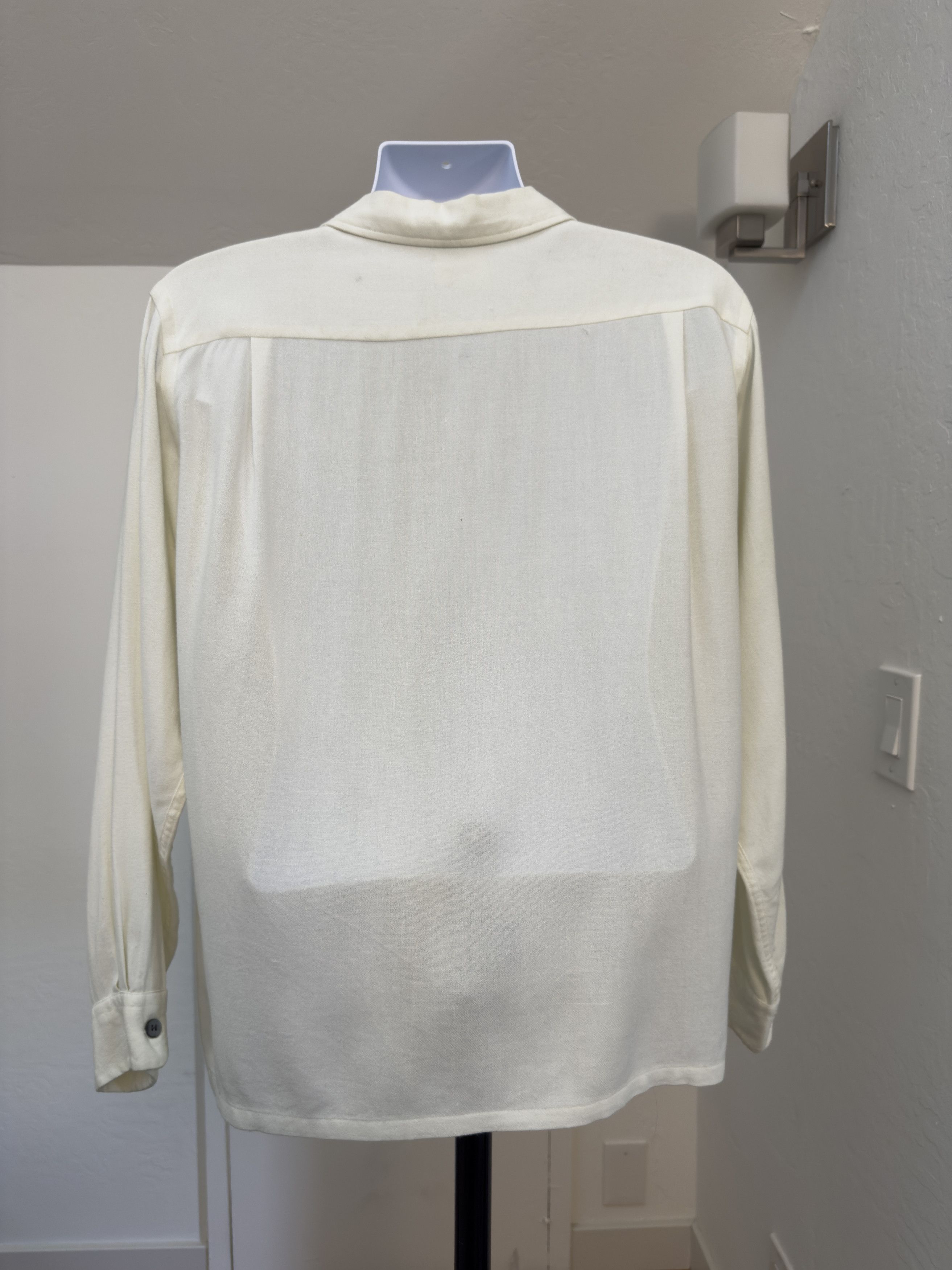 Other Vintage Penney’s Atomic / Rockabilly Cream Stripe Shirt Size US L / EU 52-54 / 3 - 4 Thumbnail