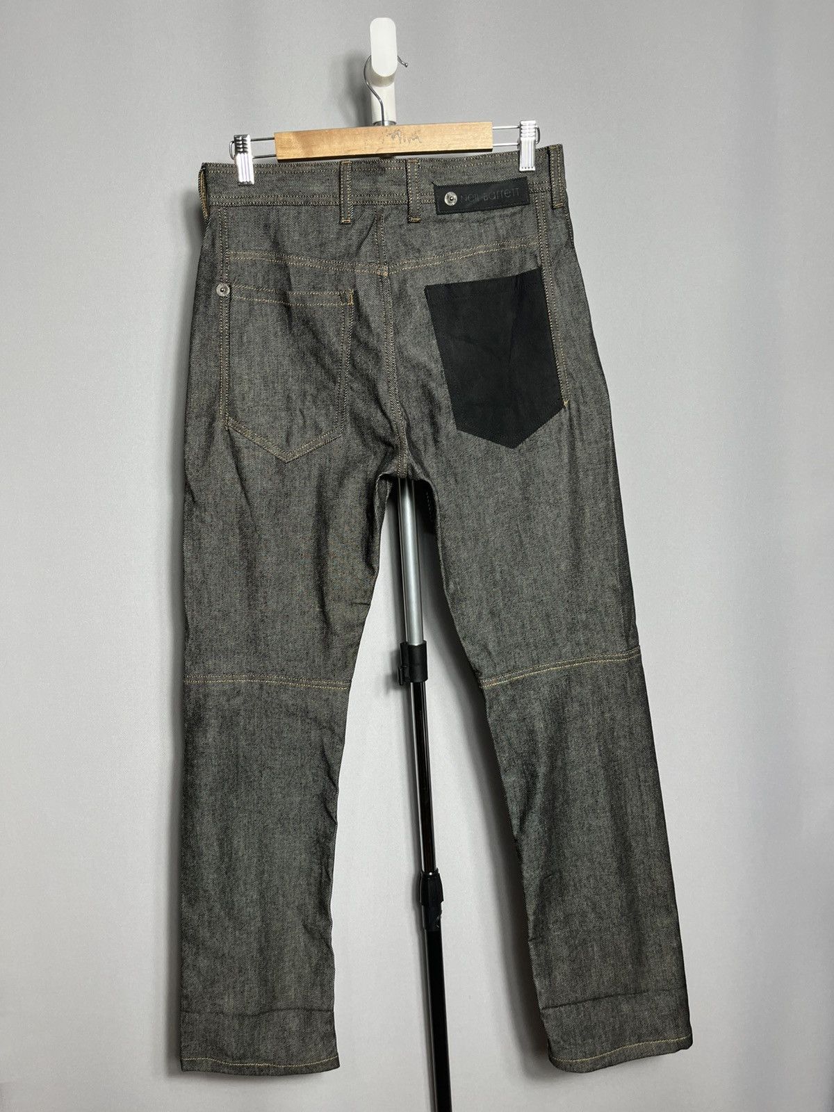 Neil Barrett Neil Barrett Black/Grey Selvedge Jeans Cuffed Hem Denim Mens Size US 32 / EU 48 - 11 Thumbnail