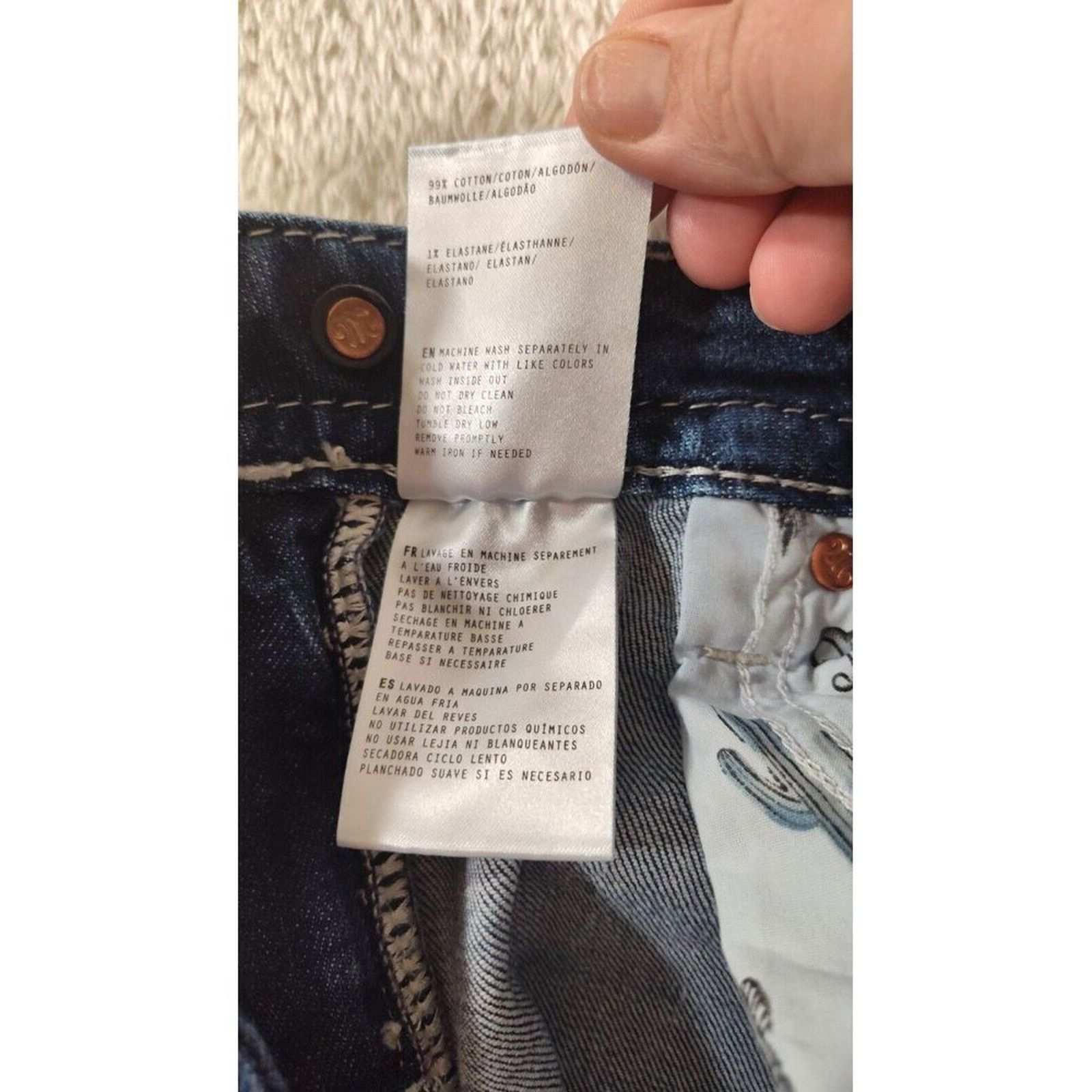 Miss Me Miss Me Straight Womens Jeans 29 Selvedge Bling Distressed Size 29" - 17 Thumbnail