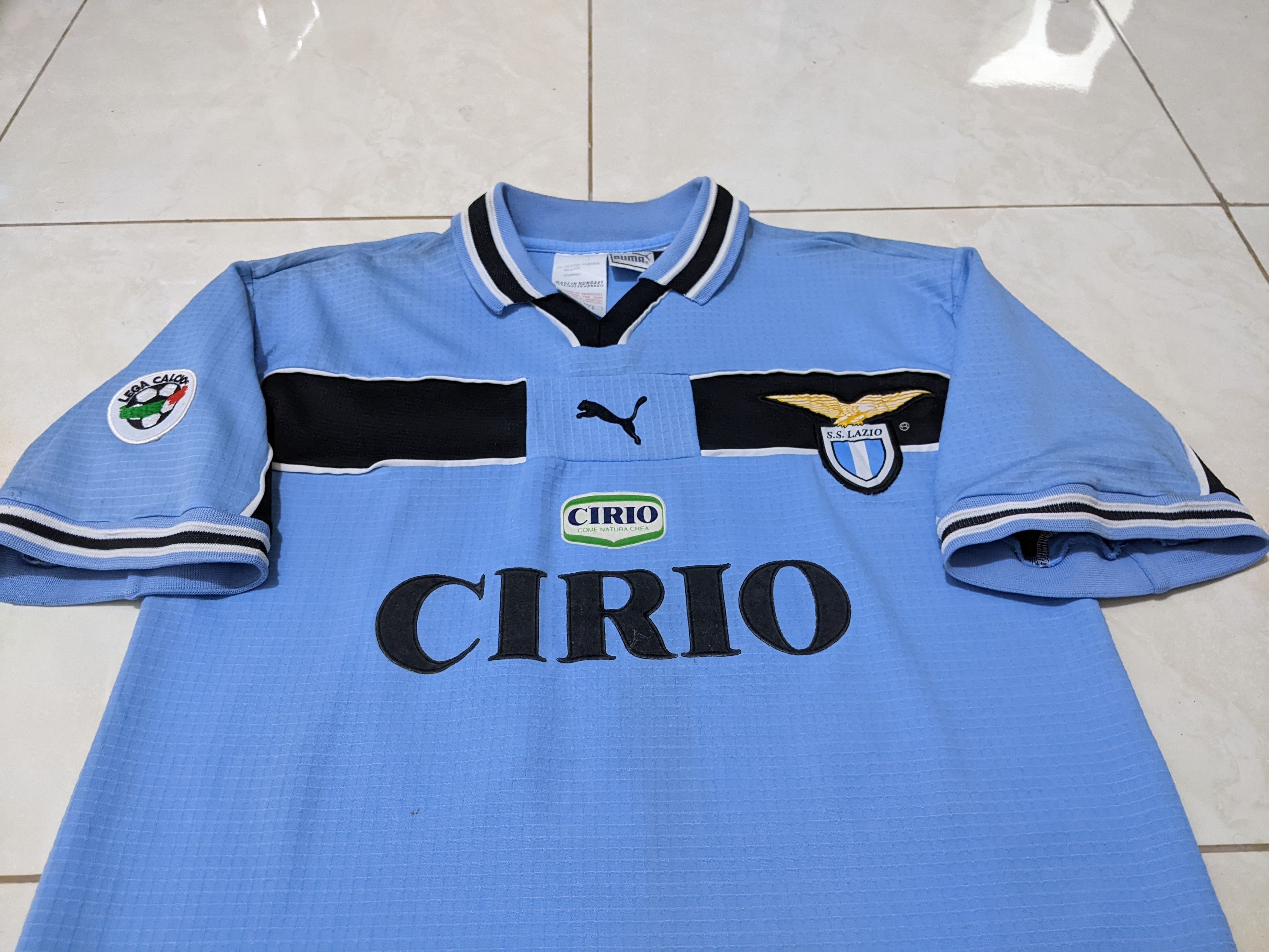 Puma Lazio 1998-99 home Sebastian Veron Jersey football shirt Size US L / EU 52-54 / 3 - 4 Thumbnail