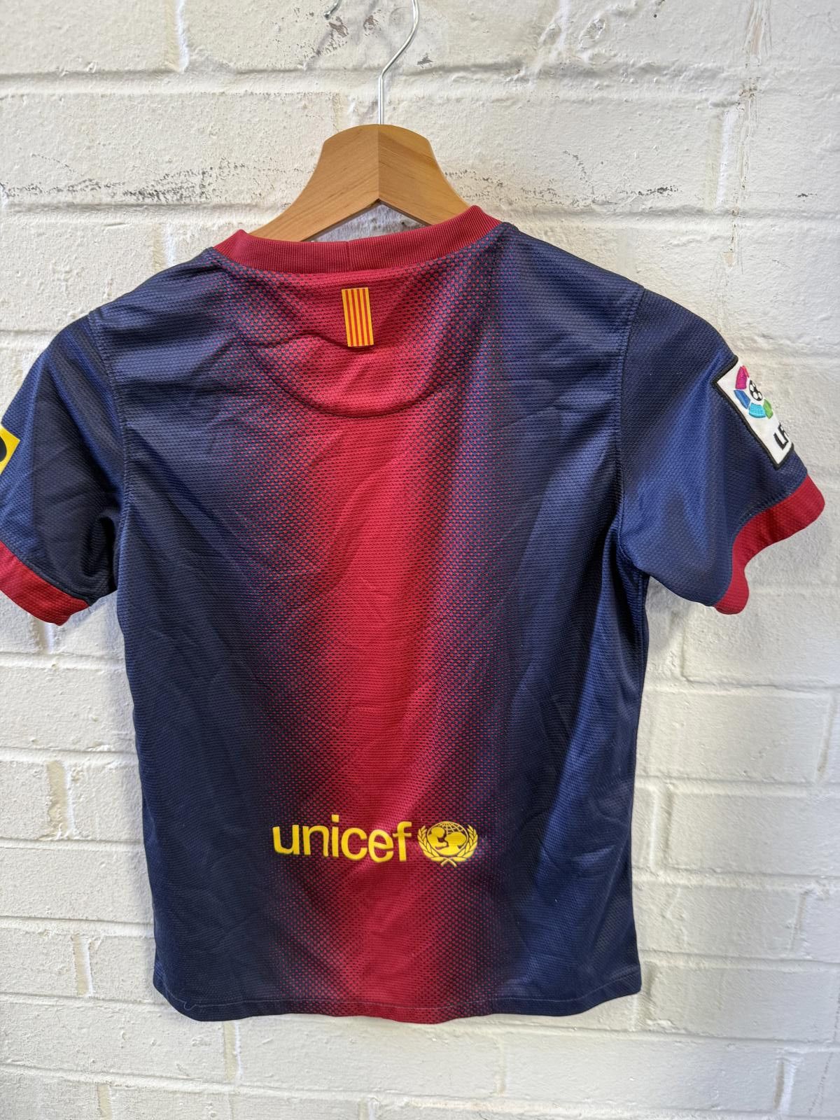 Nike Nike FC Barcelona Kids' Soccer Jersey Dri-FIT Size M (10-12Y Size US M / EU 48-50 / 2 - 2 Thumbnail