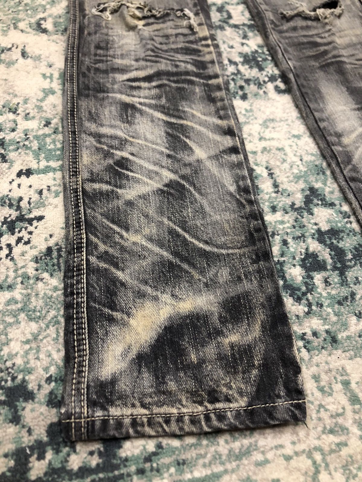 14th Addiction 2000s Japanese Brand SpRay Distressed Flared Denim Size US 29 - 6 Thumbnail