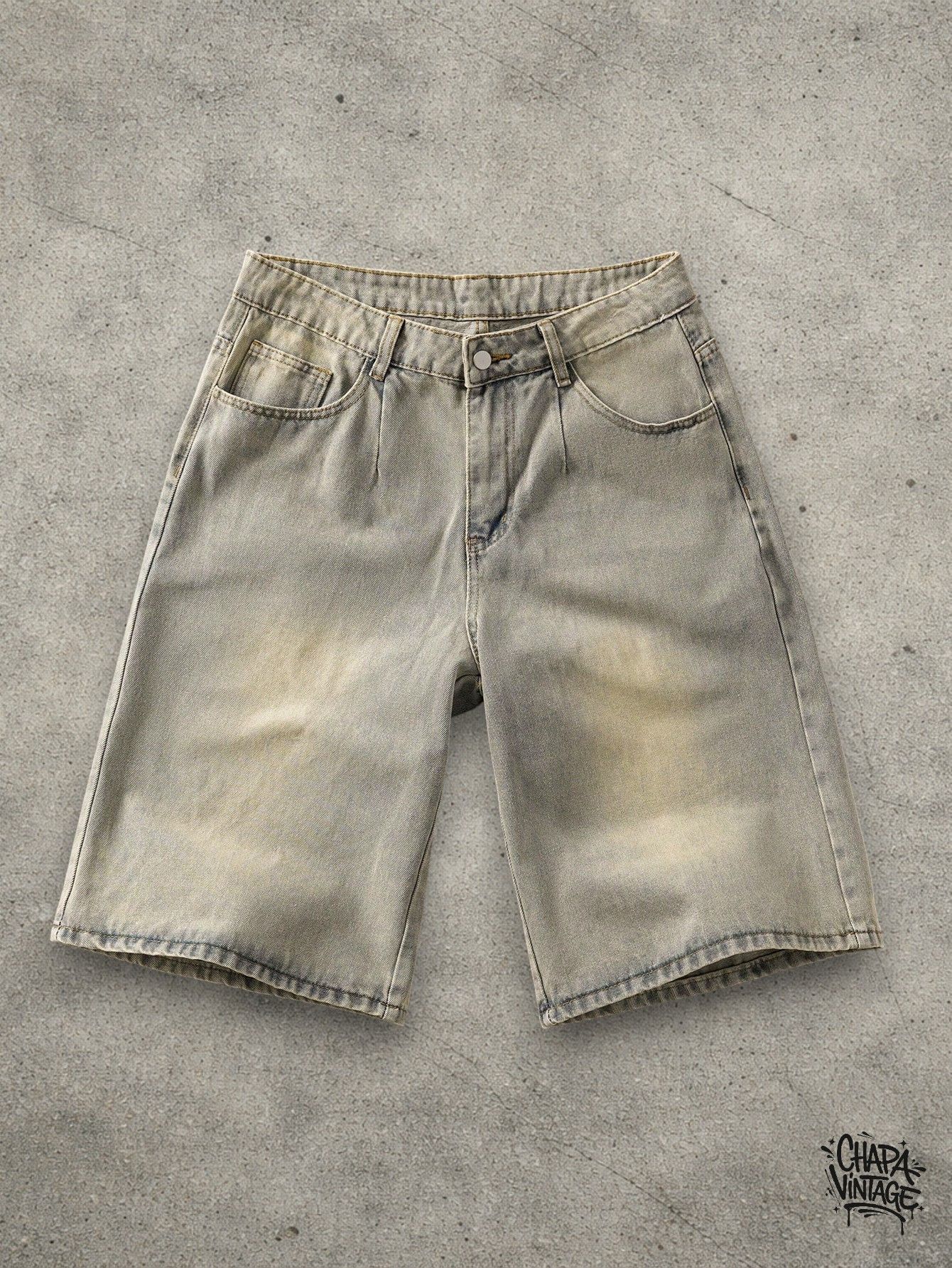 Vintage Washed gray jeans shorts Size US 32 / EU 48 - 1 Thumbnail