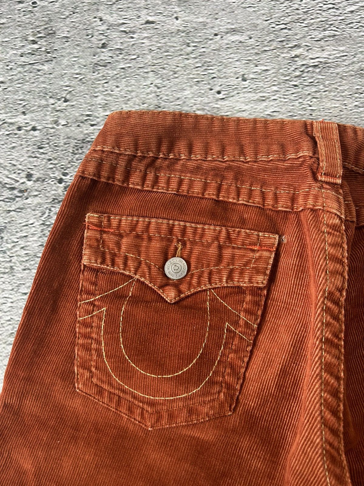 True Religion × Vintage True Religion Joey jeans vintage cords corduroy pants flared Size US 32 / EU 48 - 3 Thumbnail