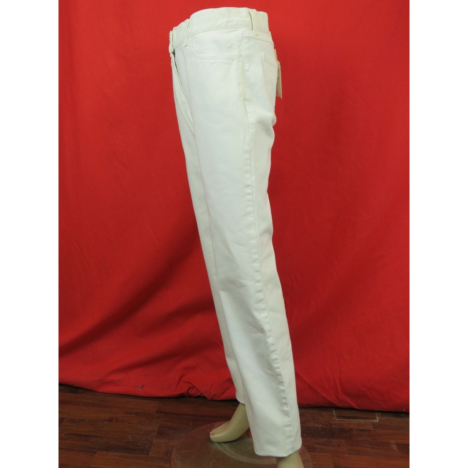 Dolce & Gabbana DOLCE GABBANA STRAIGHT LEG WHITE COTTON PANTS JEANS 42 ITALY Size 31" - 4 Thumbnail