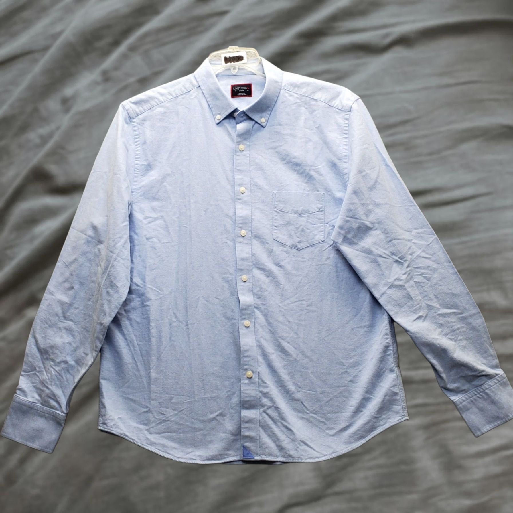 UNTUCKit UNTUCKit Shirt Mens Large Multi Long Sleeve Collared Button Down Chest Pocket Size US L / EU 52-54 / 3 - 1 Thumbnail