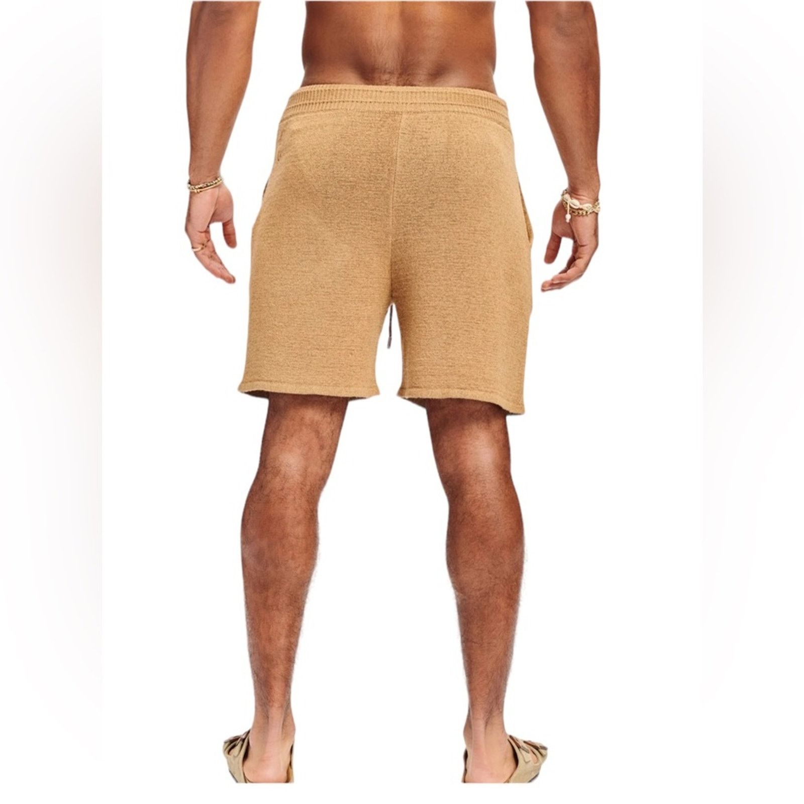 SER.O.YA Ser.O.Ya Mens Unisex Brown Hansen Knit Ribbed Shorts Sm NWT Size US 26 / EU 42 - 5 Thumbnail