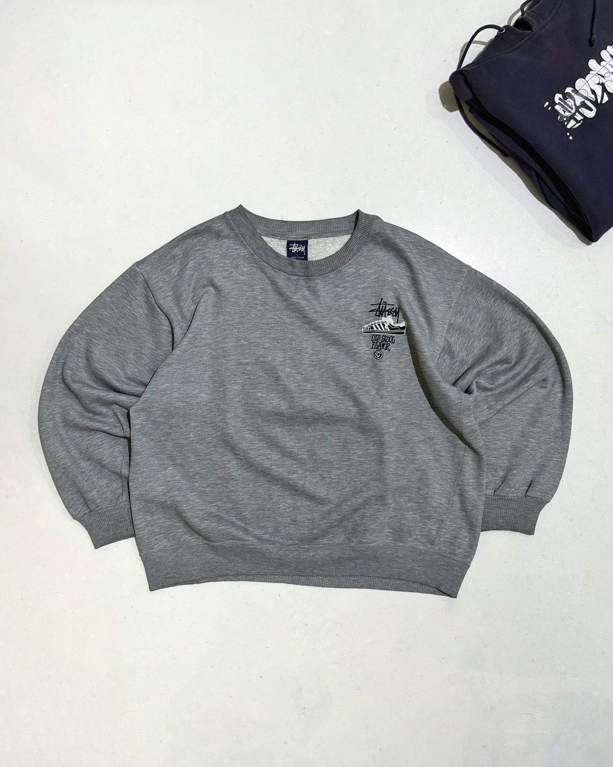 Stussy × Vintage Vintage 90s Stussy Old Skool Flavour Hoodie | Grailed
