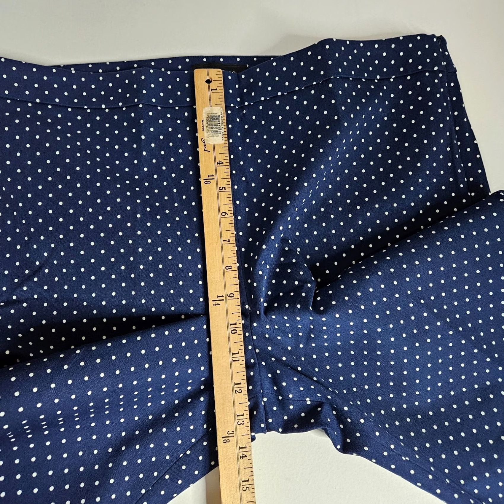 Talbots TALBOTS Women’s Navy White Polka Dot Chatham Ankle Pant Size 16 Size 38" / US 16 / IT 52 - 6 Thumbnail