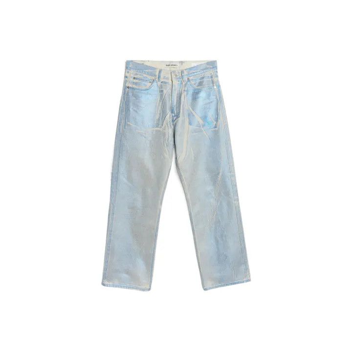 Our Legacy OUR LEGACY Waxed Straight Long Denim Pants 0079 Size US 31 - 1 Thumbnail