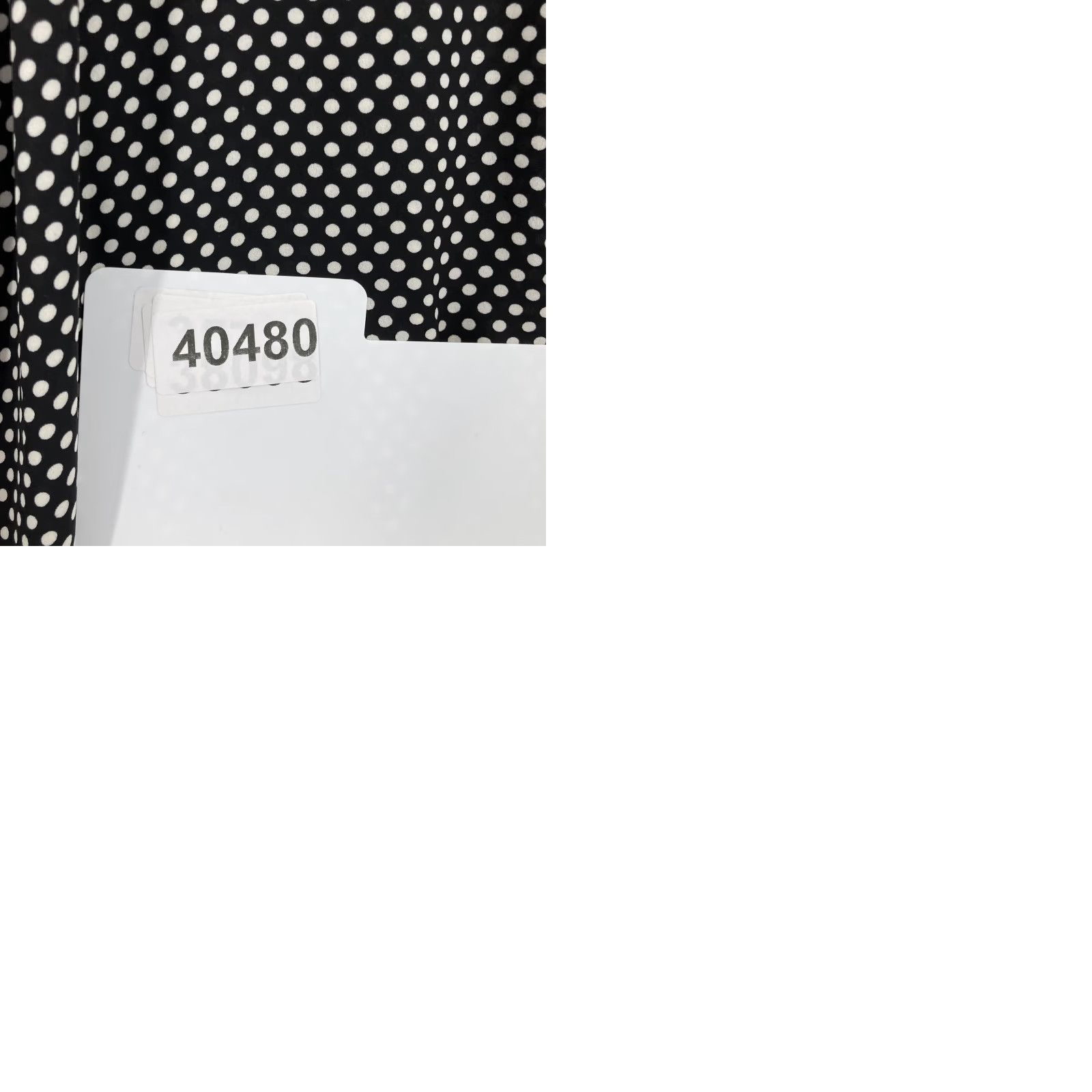 Vintage ROSE + OLIVE Shirt Womens 1X Black White Polka Dot Flutter Sleeve V-Neck Blouse Size XL / US 12-14 / IT 48-50 - 9 Thumbnail