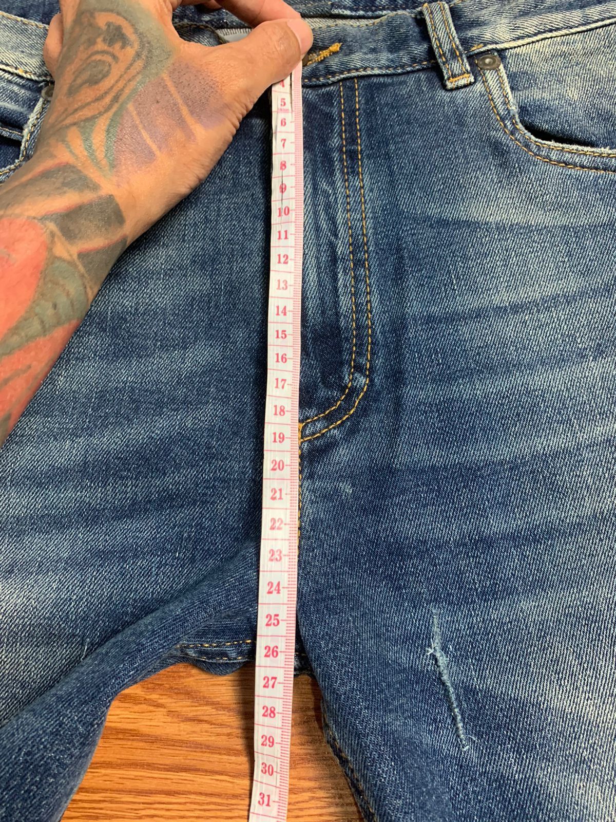 Maison Margiela Maison Margiela Cut Out Washed Denim Size US 30 / EU 46 - 20 Thumbnail