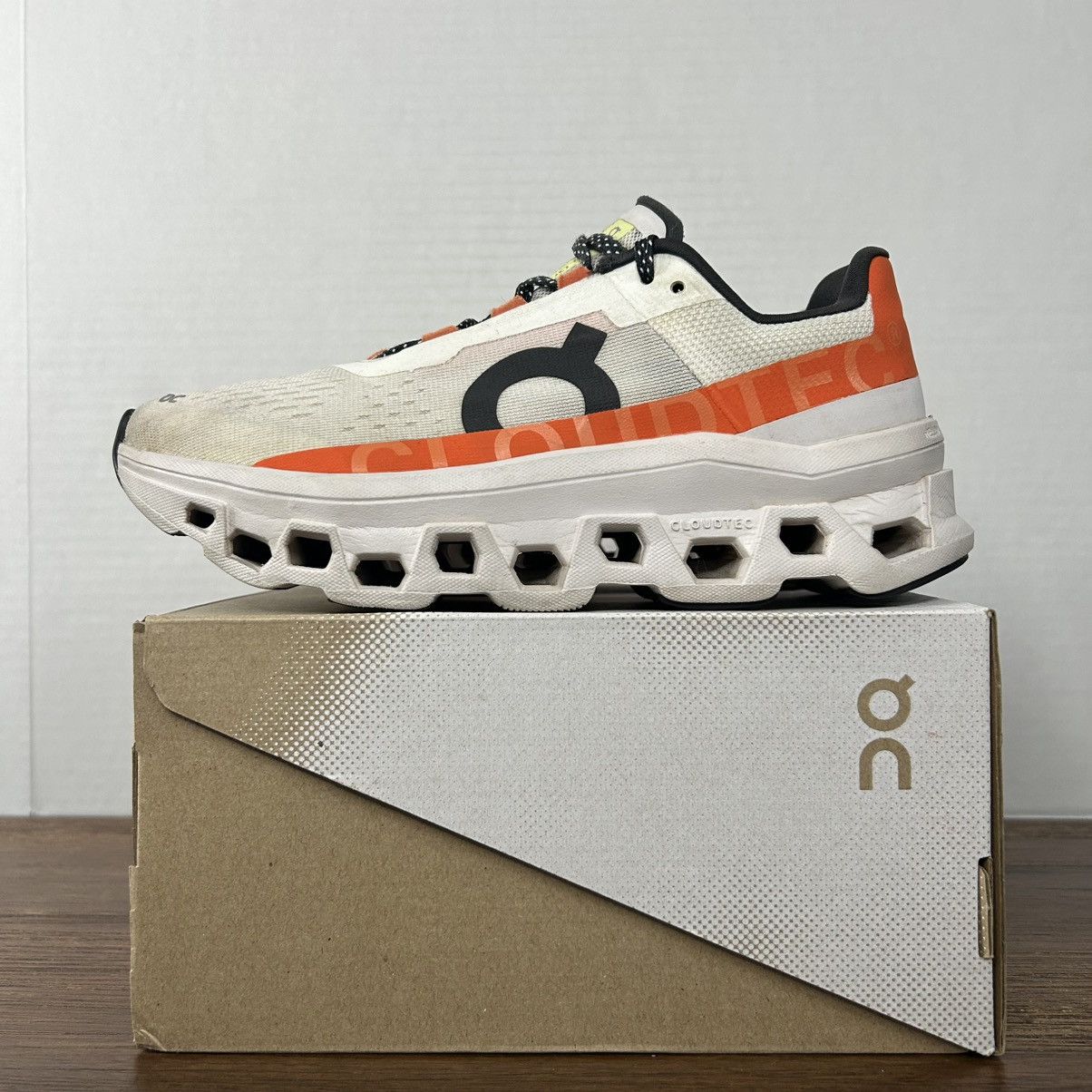 On On Running Cloudmonster Undyed-White Falme Women’s Size 7.5 Size US 7.5 / IT 37.5 - 2 Thumbnail