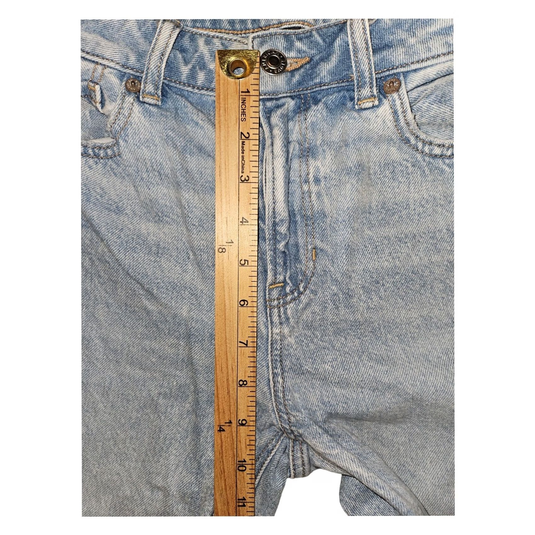 American Eagle Outfitters VINTAGE American Eagle Mom Jeans Women's 2 Denim Tapered Stone Wash Casual Preppy Size 26" / US 2 / IT 38 - 5 Thumbnail