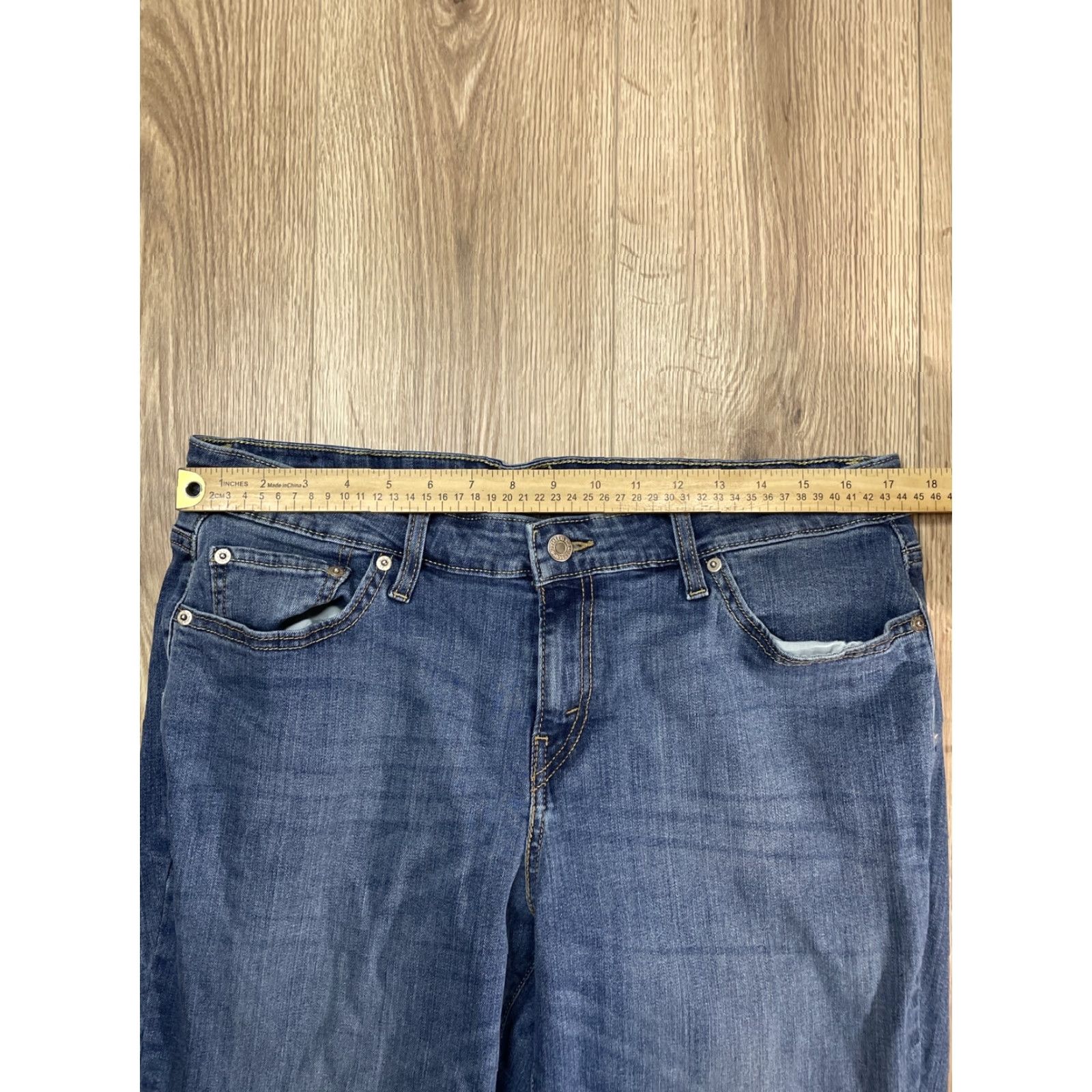 Levi's Levi’s Women’s 593 Straight Leg Jeans Size 16 Blue Size 38" / US 16 / IT 52 - 4 Thumbnail