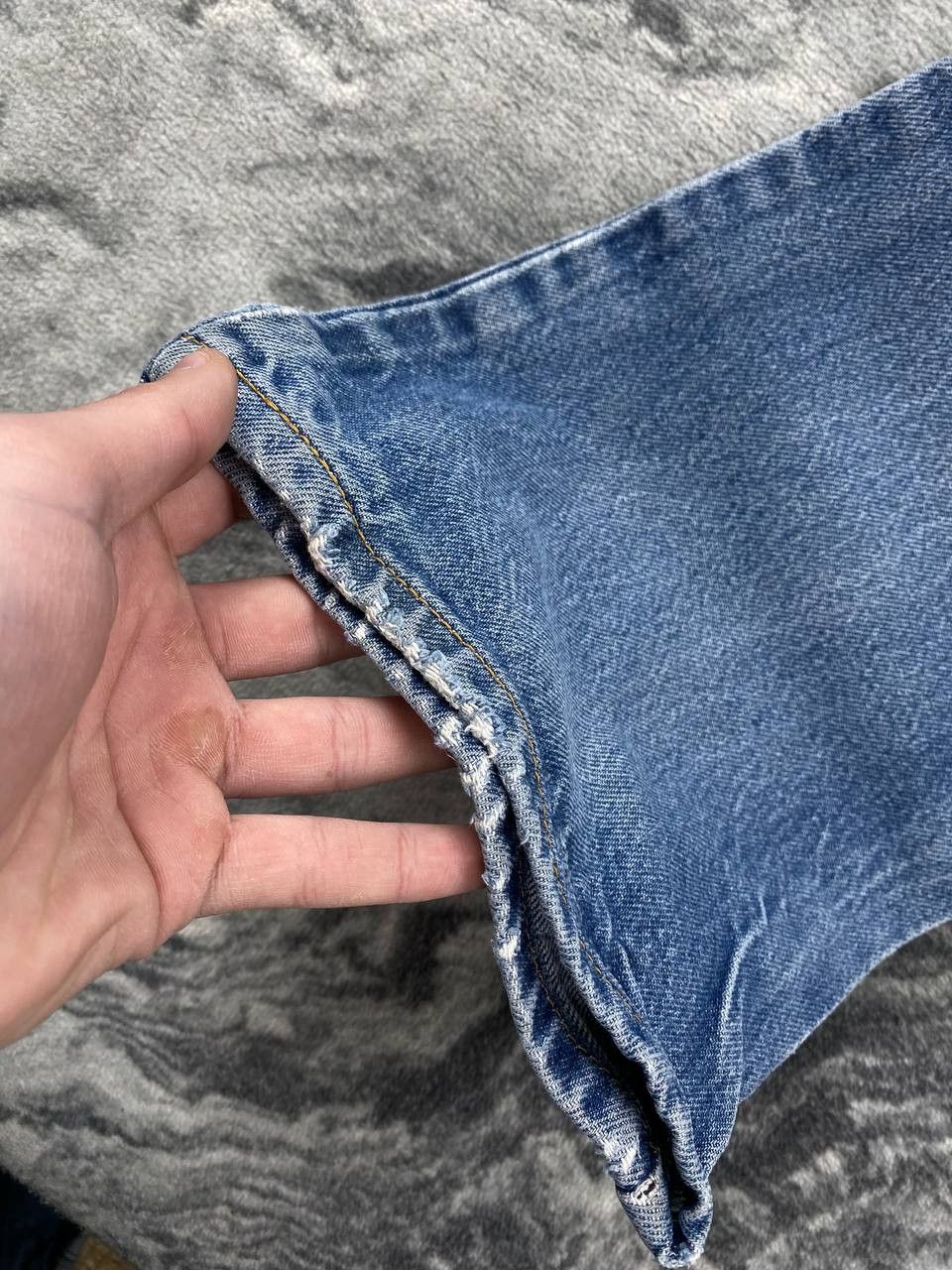 Levi's Vintage Levis 517 Boot Cut Denim Jeans Men Size 33 Blue Size US 33 - 3 Thumbnail
