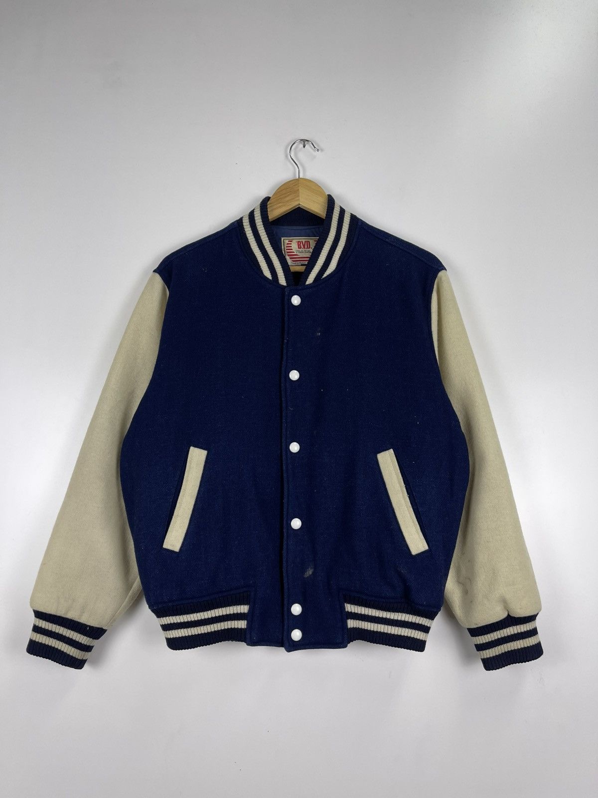 Japanese Brand B.V.D Varsity Jacket Size US L / EU 52-54 / 3 - 2 Thumbnail