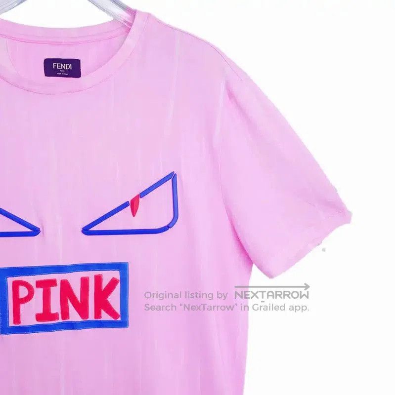 Fendi Fendi Pink Cotton Women's T-shirt . Size M / US 6-8 / IT 42-44 - 3 Thumbnail