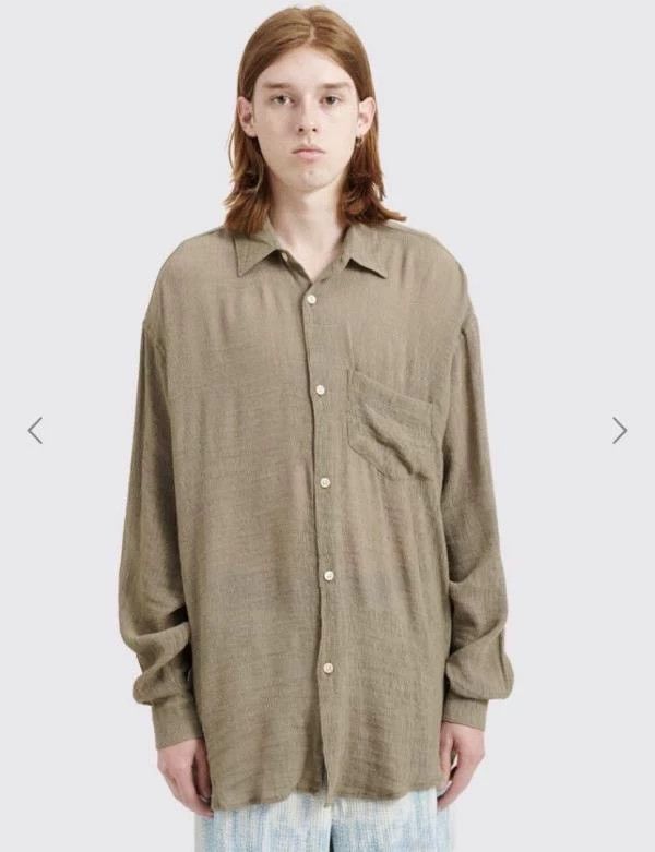 Our Legacy OUR LEGACY INITIAL SHIRT Muck Ruffle Size US M / EU 48-50 / 2 - 1 Thumbnail