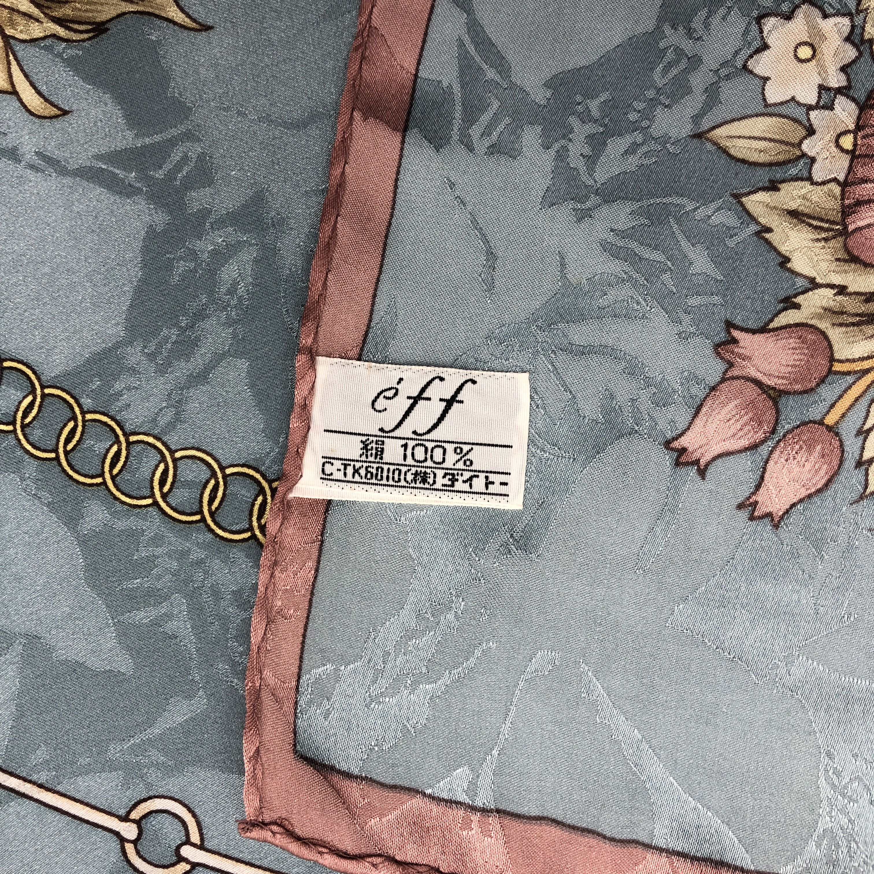 Japanese Brand Vintage EFF SILK Scarf Twill Stole Wraps Scarves - GF60066 Size ONE SIZE - 8 Thumbnail