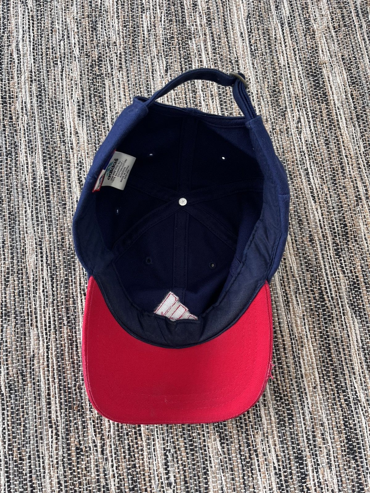 Adidas × Vintage Vintage Adidas Perfomance Cap Y2K Red Navy Hat sk8 rare Size ONE SIZE - 8 Thumbnail