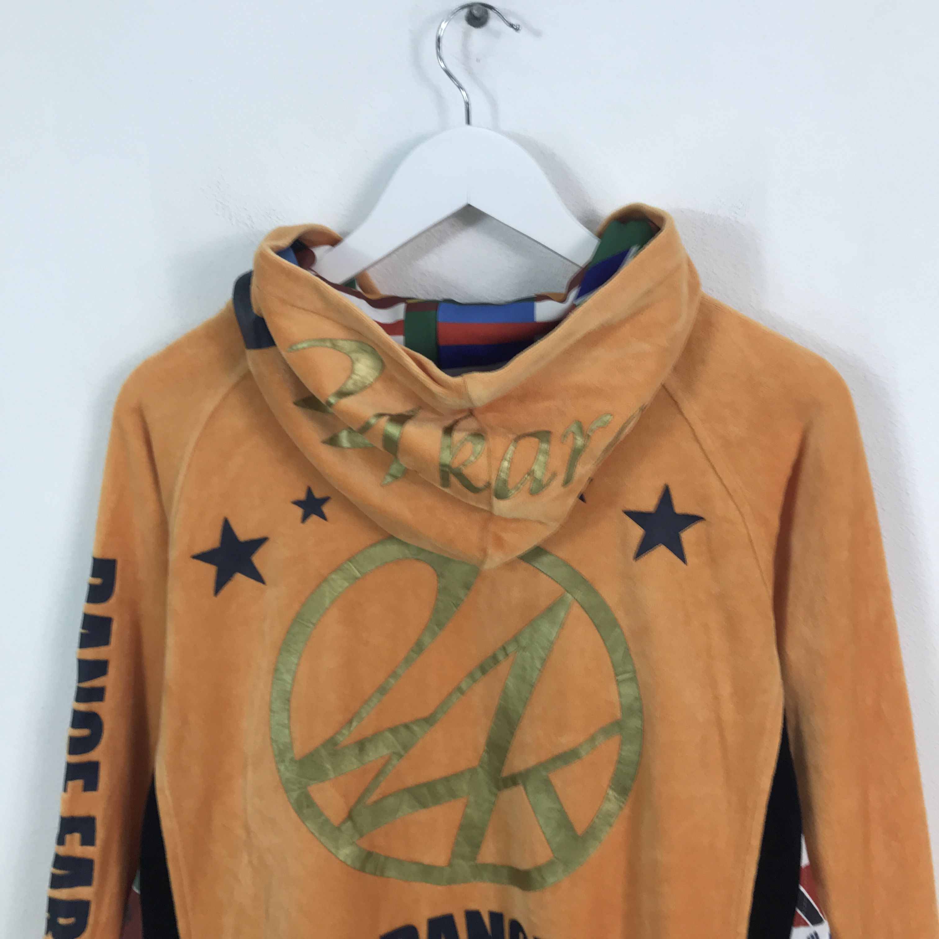 Japanese Brand 24K dance earth changes Zipper Jacket With Hoodie Size US M / EU 48-50 / 2 - 4 Thumbnail