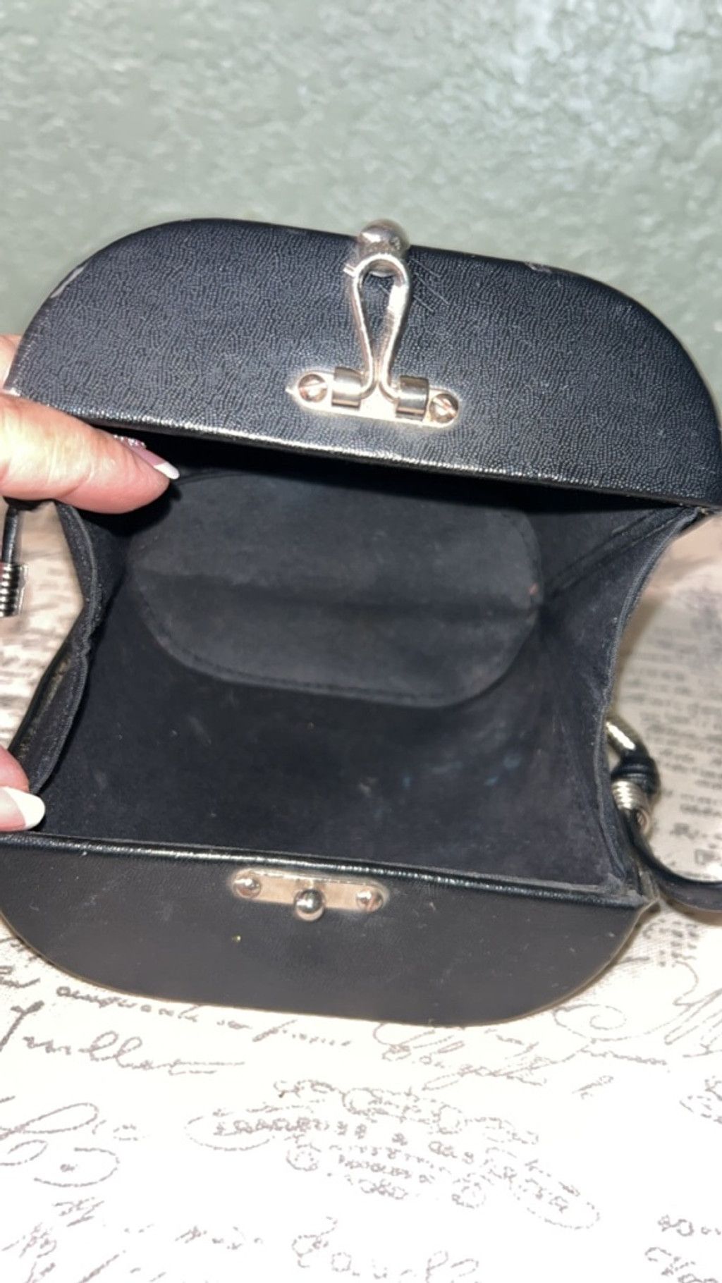 The Unbranded Brand Women's Unbranded Mini Bag One Size Black Silver Size ONE SIZE - 2 Thumbnail