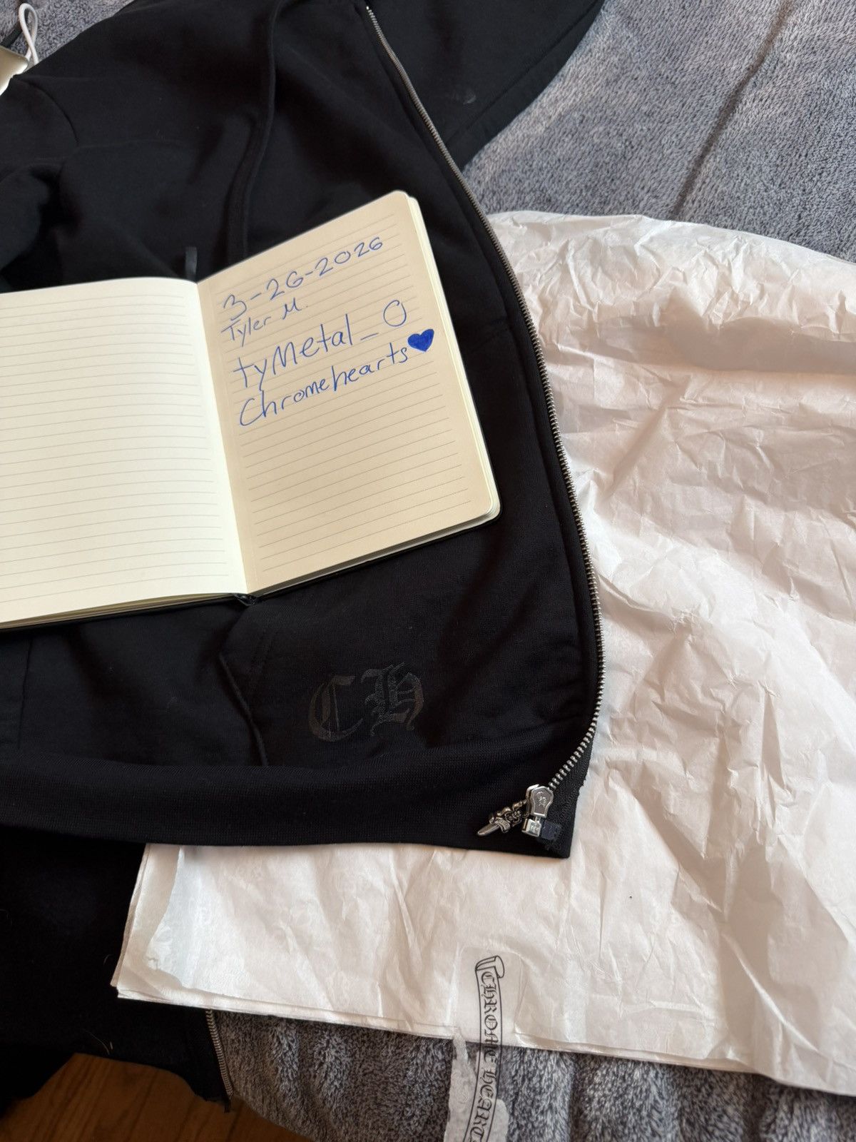 Chrome Hearts Chrome Hearts Vertical Logo Hoodie Size US M / EU 48-50 / 2 - 3 Thumbnail