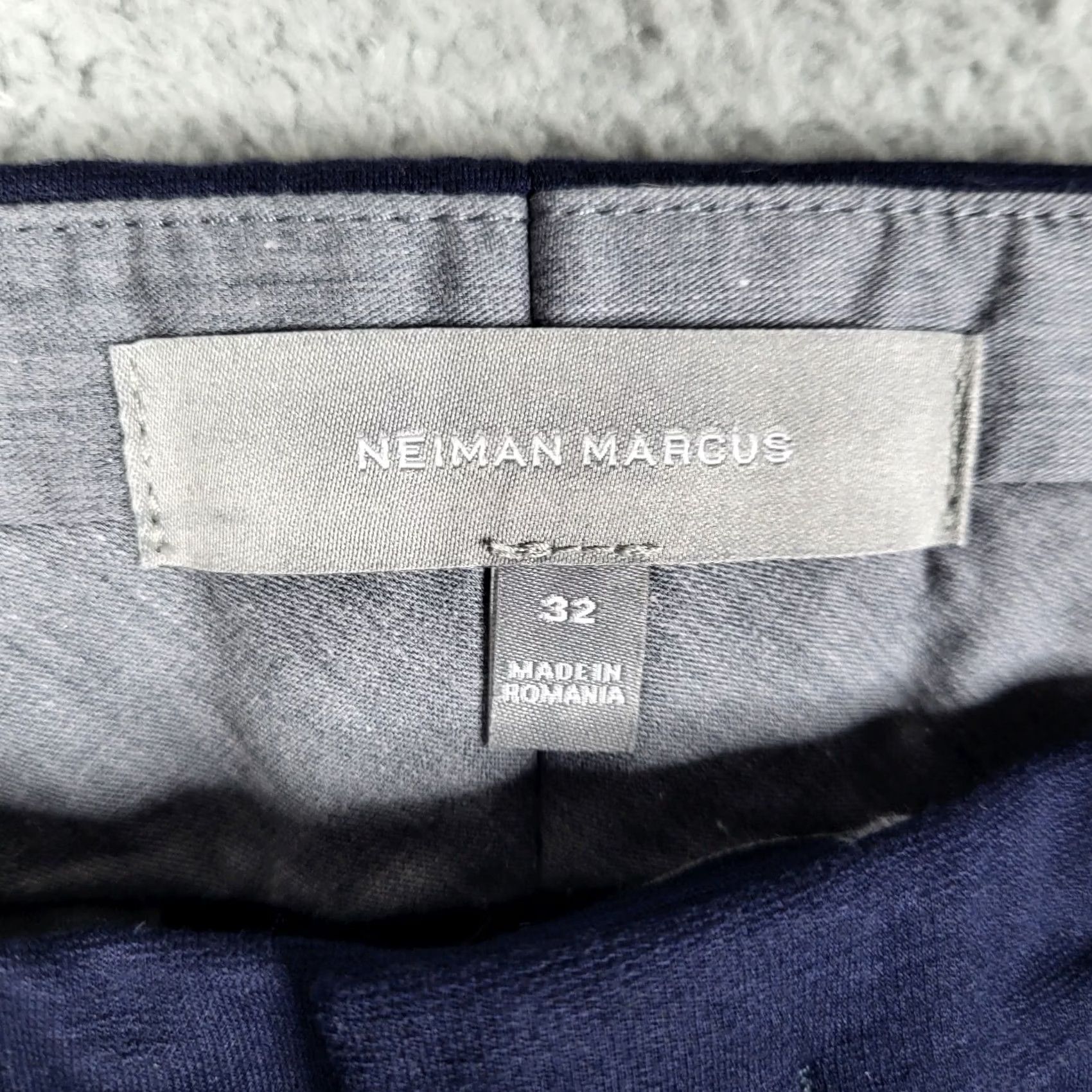Neiman Marcus VINTAGE NEIMAN MARCUS Men's Navy Blue Dress Pants 32 Size US 32 / EU 48 - 6 Thumbnail