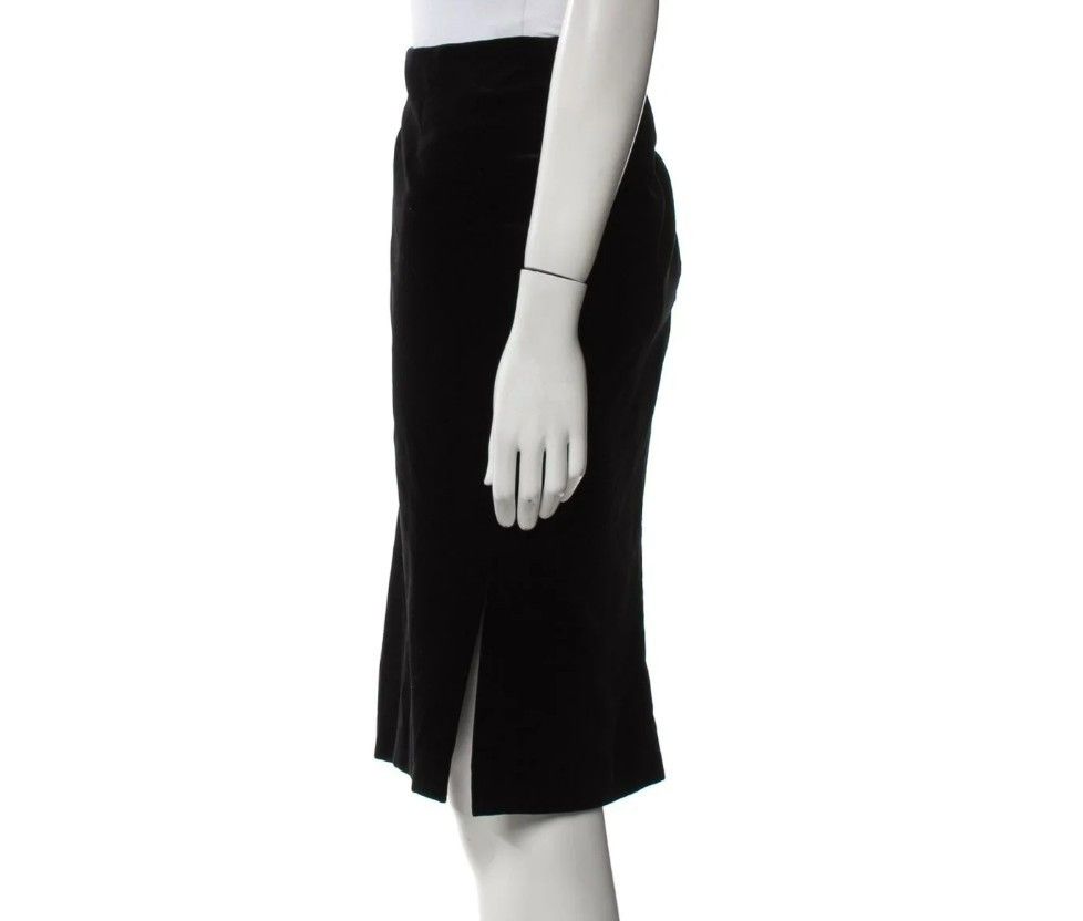 Tom Ford Tom Ford Zip Skirt 8US | 44 IT 100% Cotton Black Slim Fit D Size 30" / US 8 / IT 44 - 5 Thumbnail