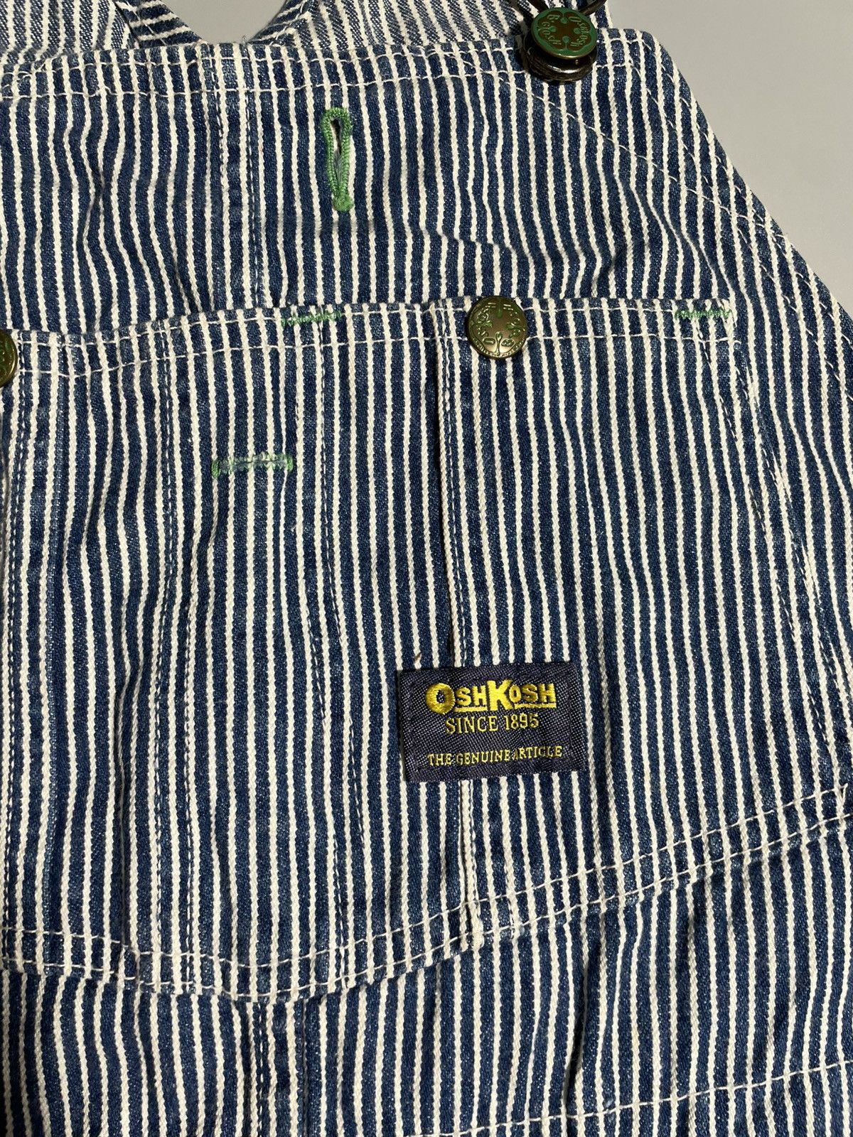 Oshkosh Vintage Oshkosh Hickory Stripes Overall Size US 34 / EU 50 - 6 Thumbnail