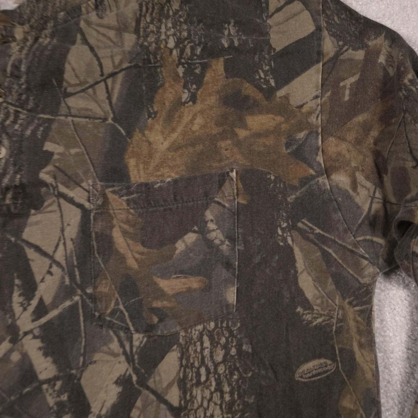 Vintage RedHead Henley Shirt Mens XL Brown Camo Pocket Tee Long Sleeve Hunting Outdoor Size US XL / EU 56 / 4 - 3 Thumbnail