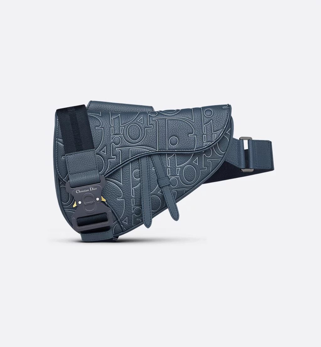 Dior Saddle Bag 1Adpo093Lgp_H578 in Blue, Men's