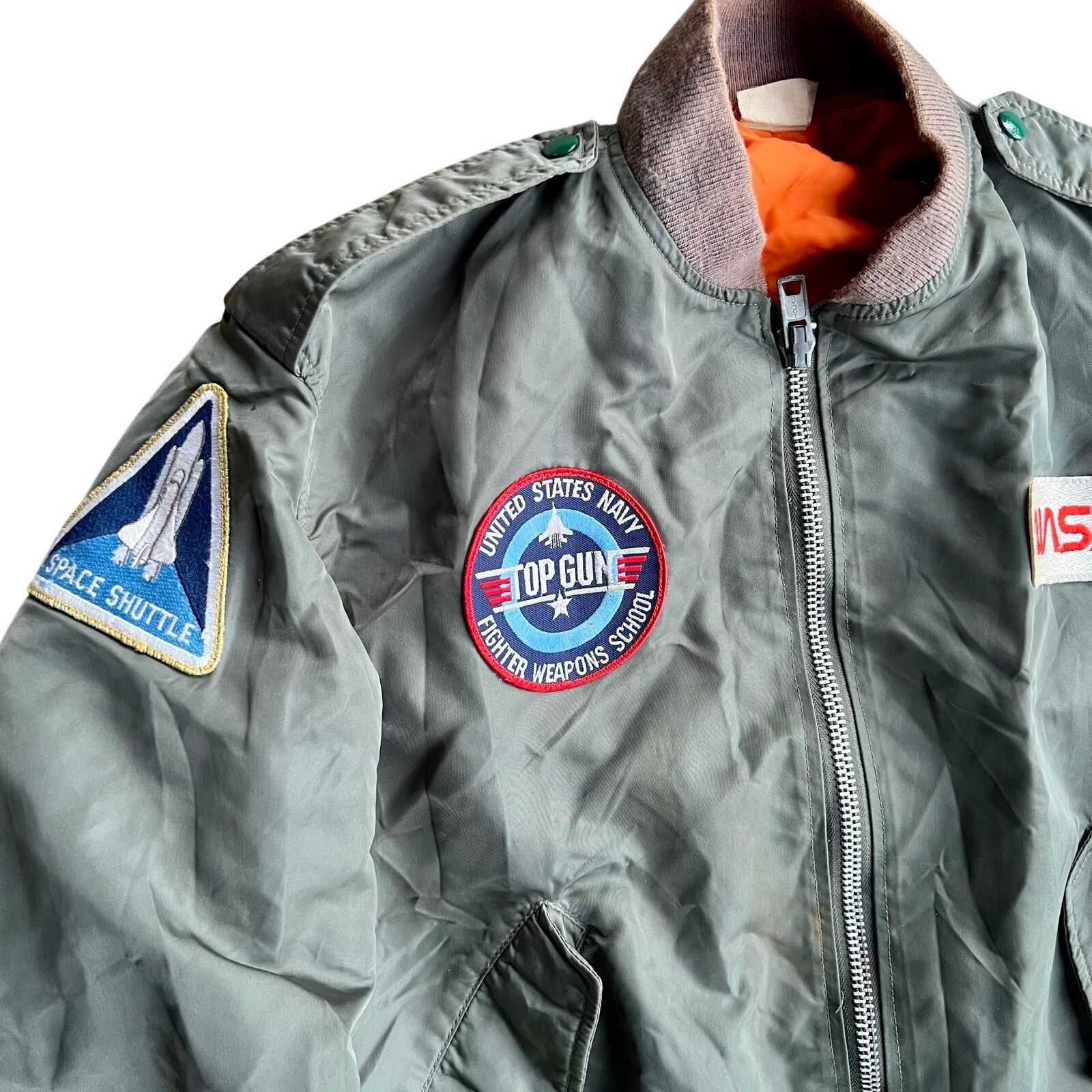 Other Vintage 80's NASA Space Camp Flight Green Jacket Large 21x28 Size US L / EU 52-54 / 3 - 4 Thumbnail