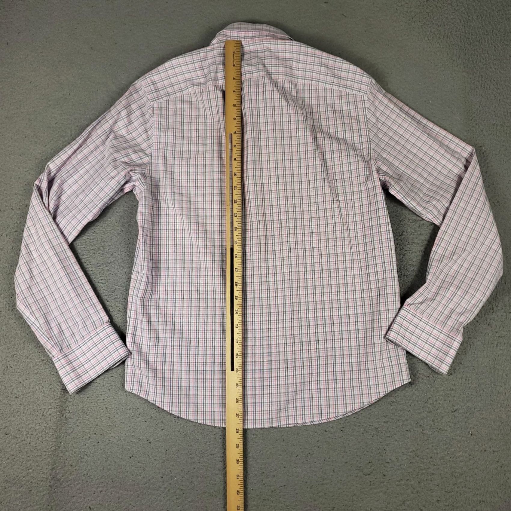 UNTUCKit UNTUCKit Shirt Mens M Blue Pink Plaid Slim Fit Button Up Long Sleeve Size US M / EU 48-50 / 2 - 3 Thumbnail