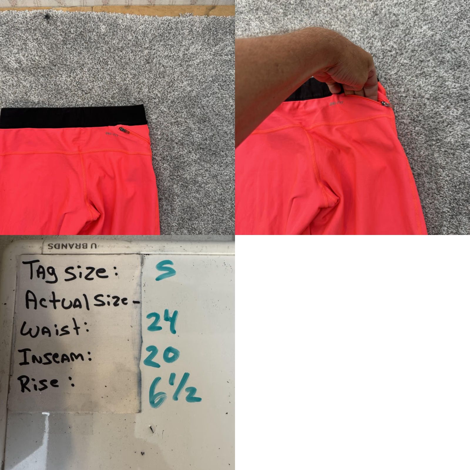 Nike Nike Dri-FIT Pants Women's Cropped Running Athletic Reflective Just Do It Size 28" / US 6 / IT 42 - 8 Thumbnail